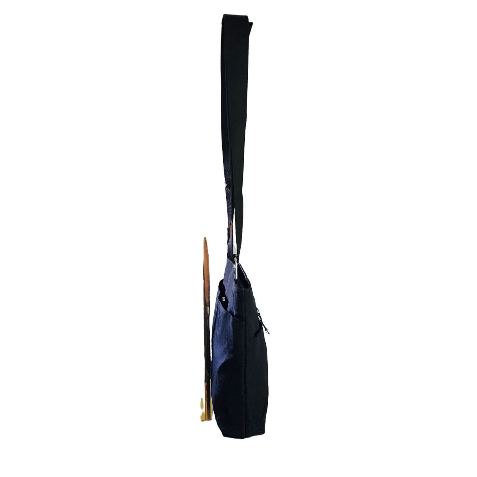 Other Baggallini Slim Nylon Crossbody Shoulder Handbag Black Size ONE SIZE - 6 Thumbnail