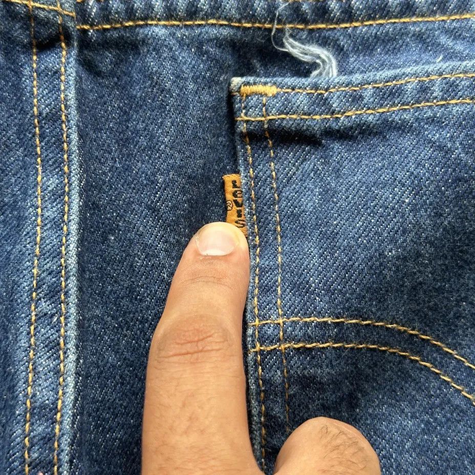 Levi's Vintage Levi's 505 Orange Tab Denim Jeans Size 37x28 Size US 37 - 3 Thumbnail