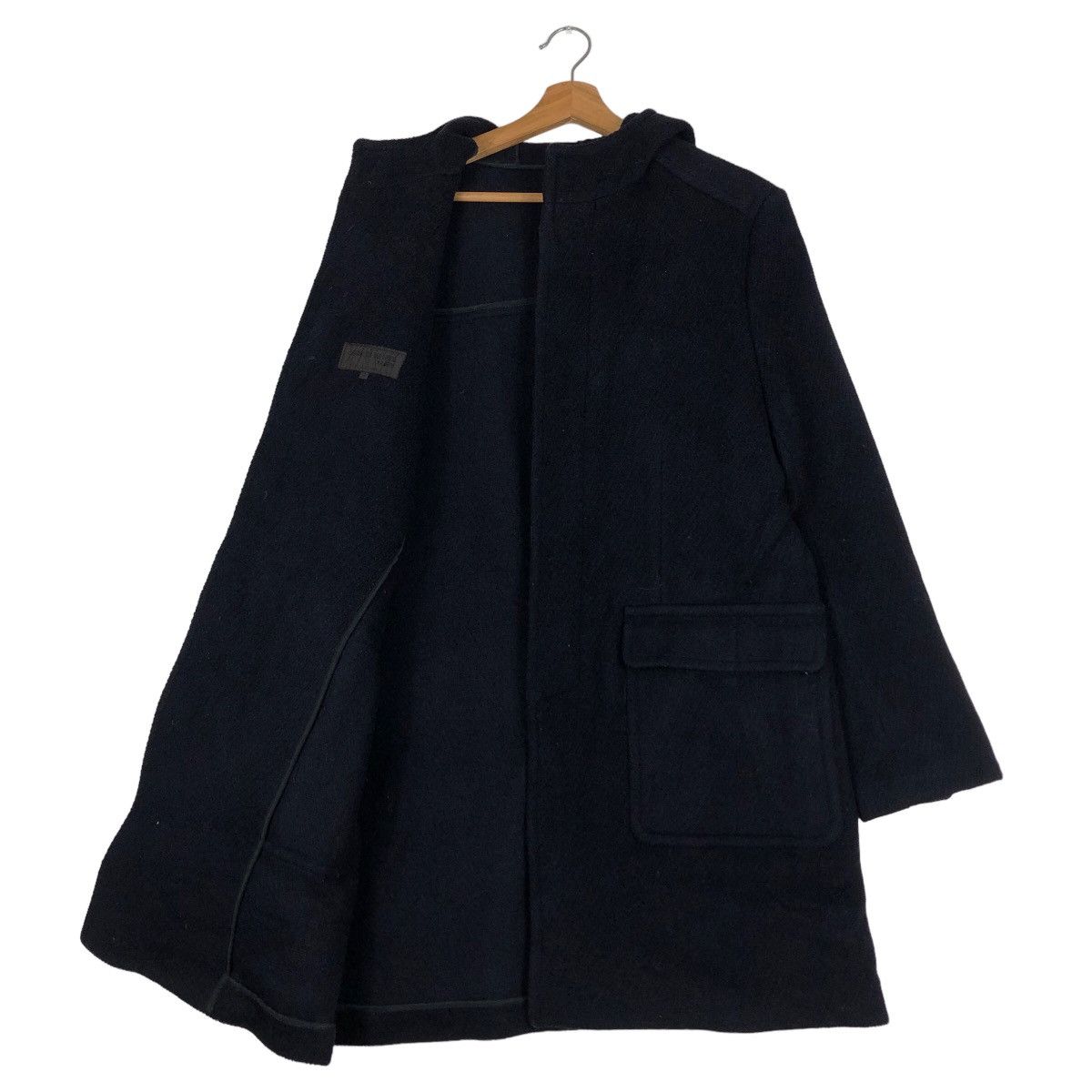 Comme Ca Ism 🔥Rich Black - Long Fly Coats Wool Jacket Comme Ca Ism Size US M / EU 48-50 / 2 - 10 Thumbnail