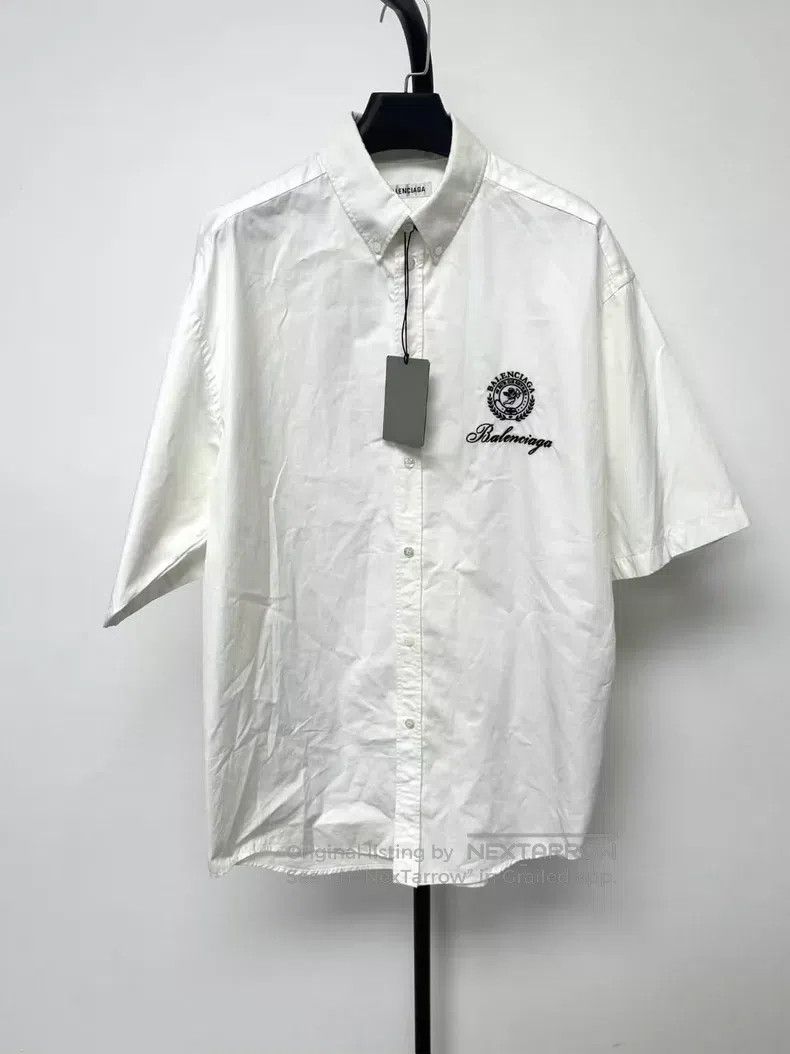 Balenciaga Balenciaga Cupid logo short sleeve shirt Size XXS / US 00 / IT 34 - 1 Thumbnail