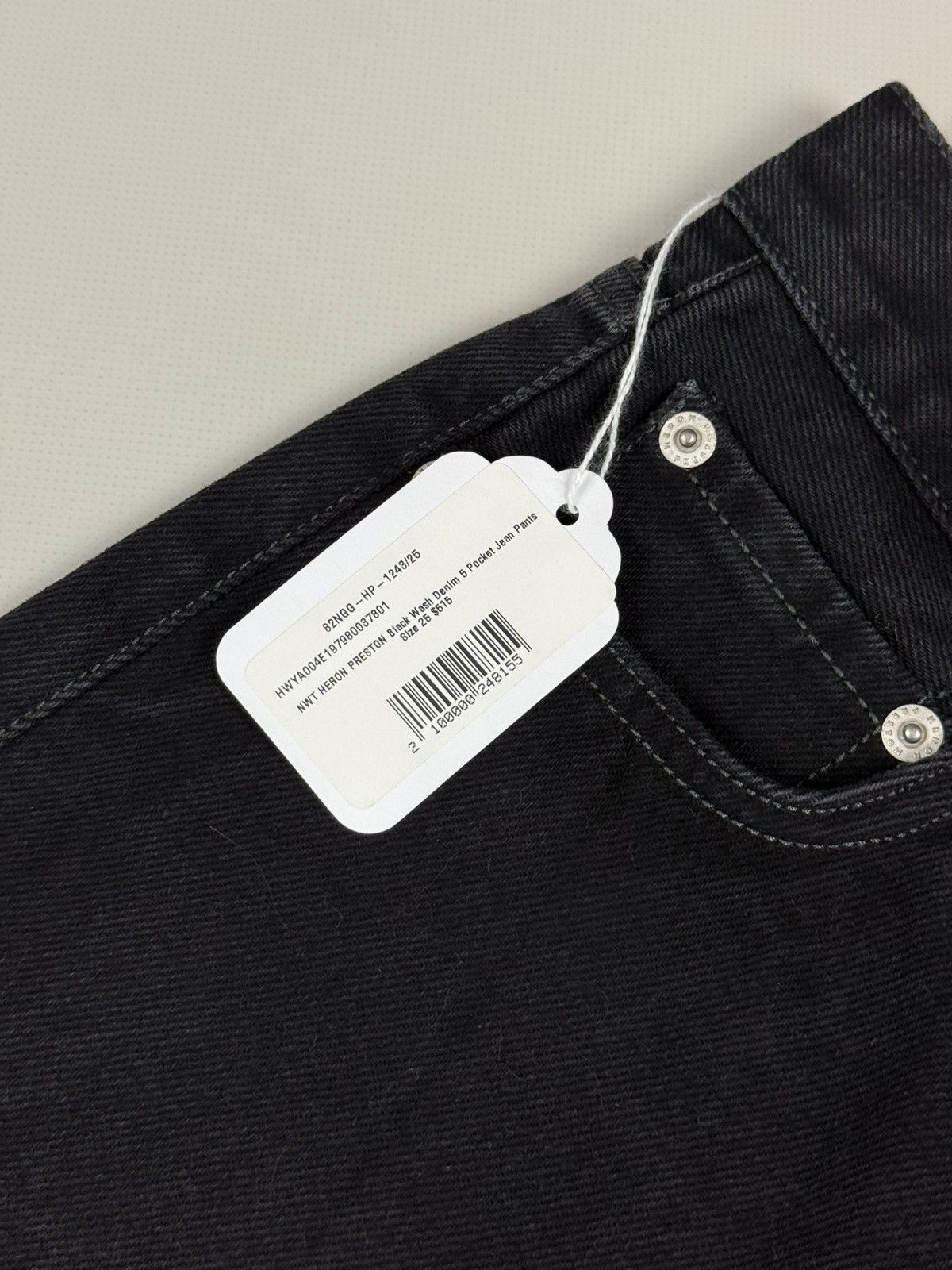 Heron Preston BNWT! Heron Preston Black Wash Denim 5 Pocket Jeans Pants Size 25" / US 0 / IT 36 - 12 Thumbnail