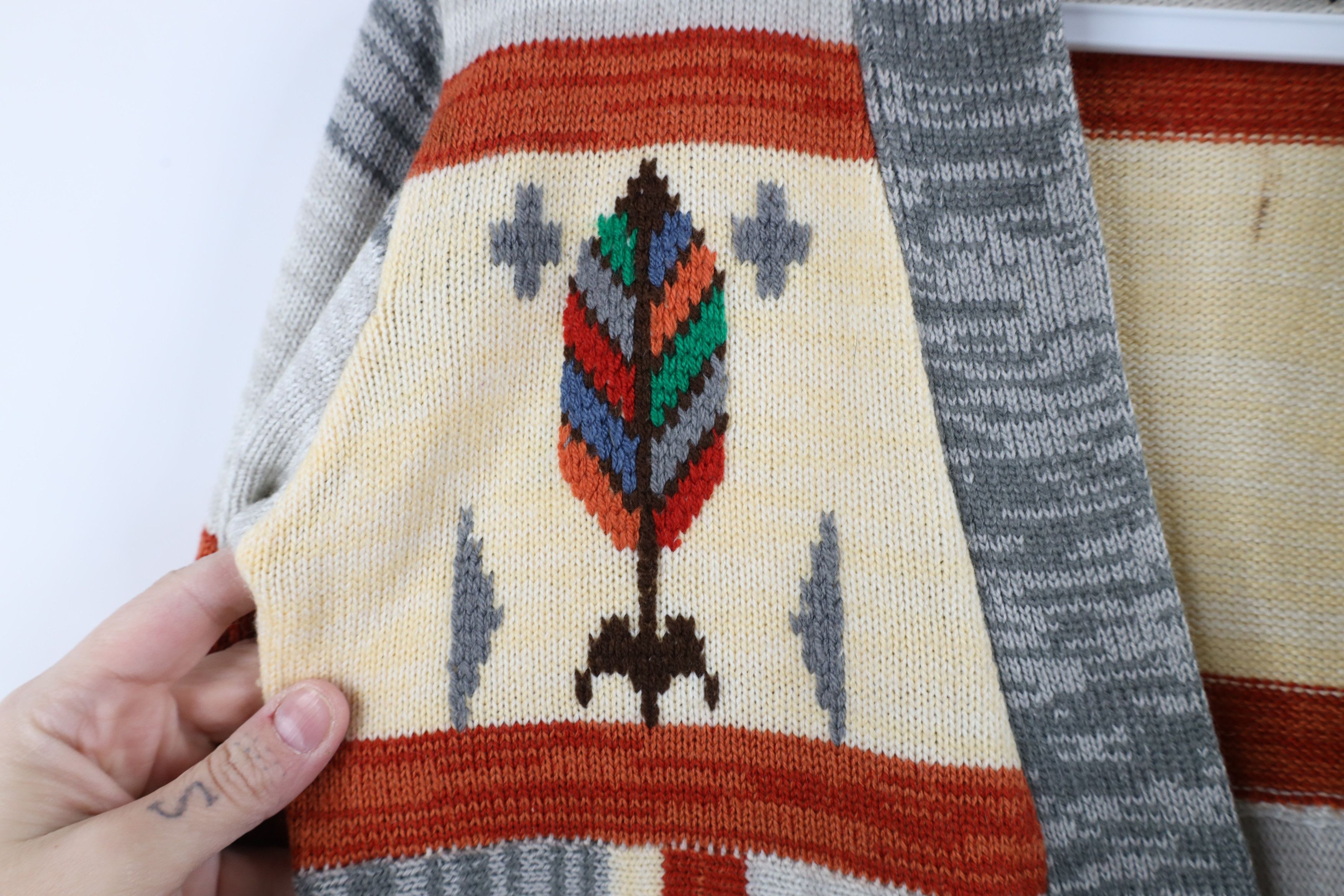 Vintage Vintage 70s Mid Century Modern MCM Knit Cardigan Sweater Size M / US 6-8 / IT 42-44 - 5 Thumbnail