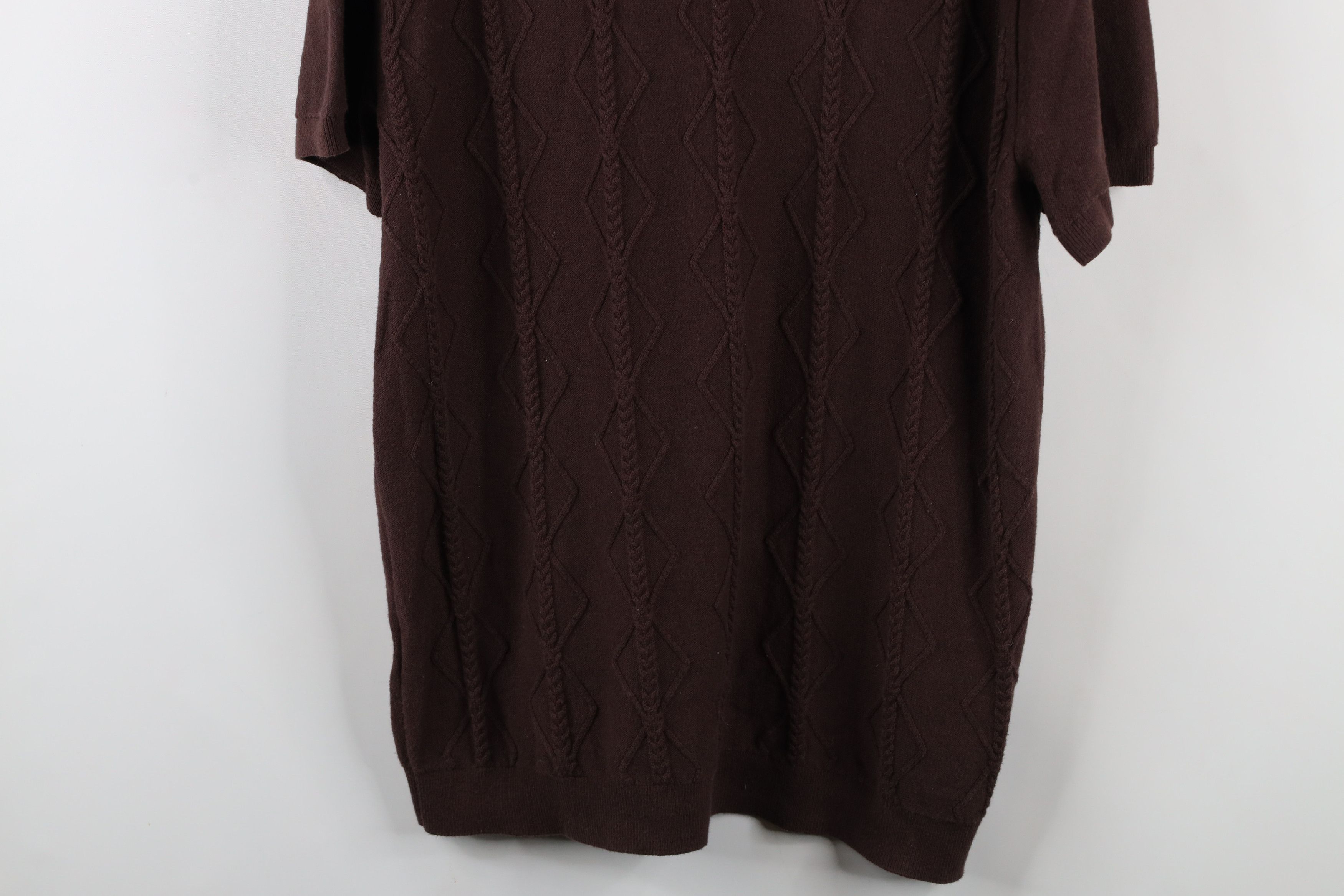 Abercrombie & Fitch × Vintage Vintage Y2K Abercrombie & Fitch Cable Knit Collared Polo Size US L / EU 52-54 / 3 - 10 Thumbnail