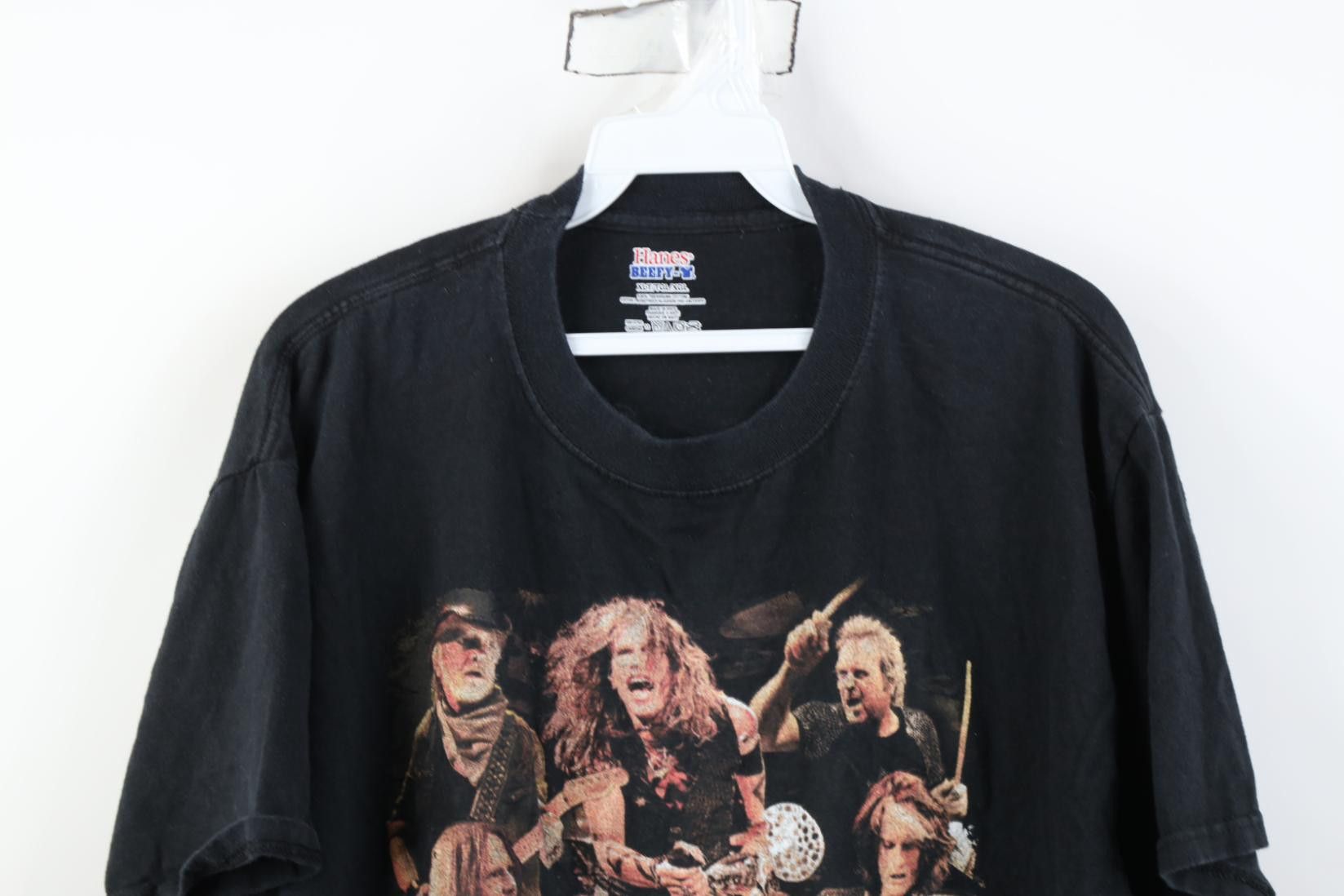 Vintage Vintage Y2K Rule World Tour Aerosmith Slash Band T-Shirt Size US XL / EU 56 / 4 - 2 Thumbnail
