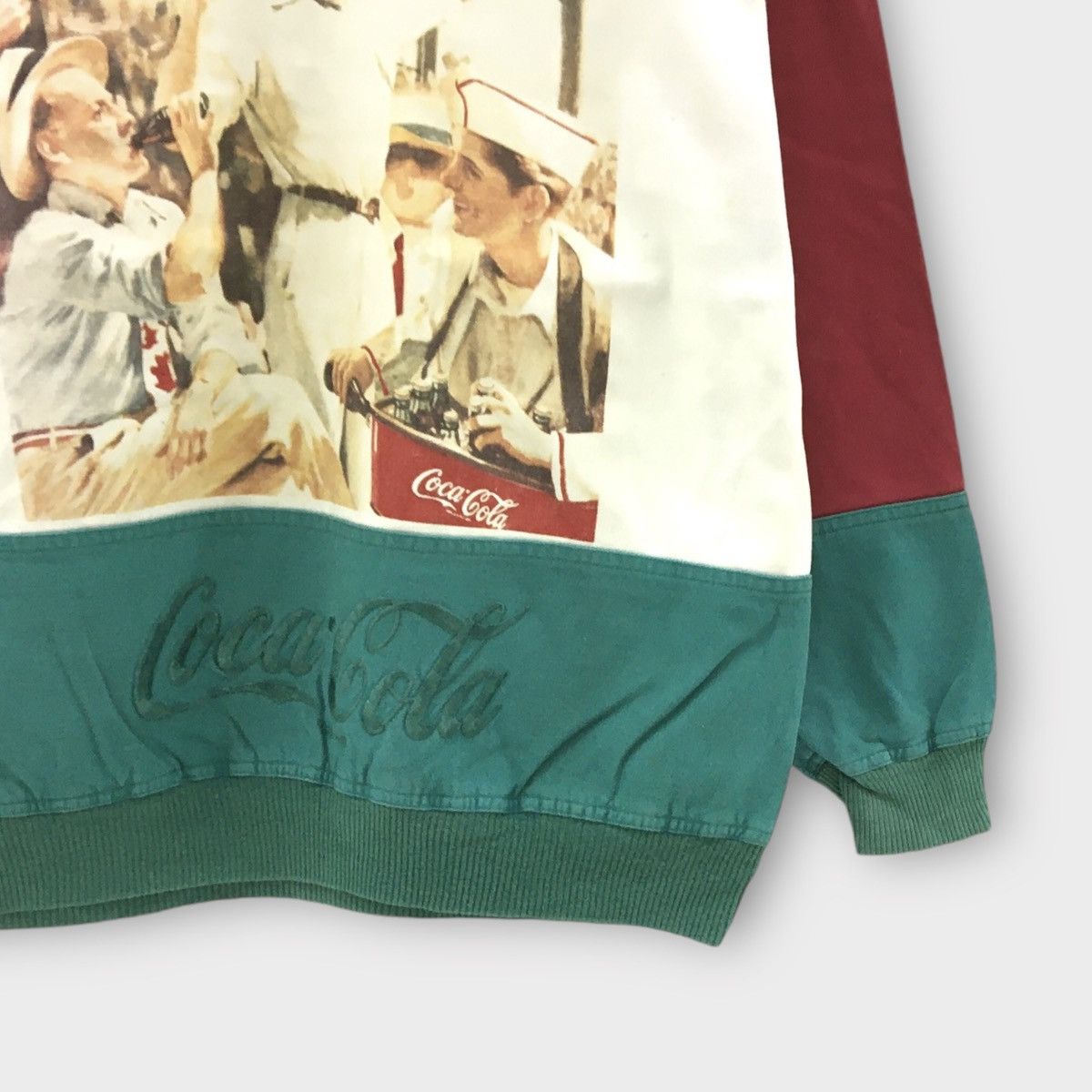 Vintage Vintage 1990s Coca Cola Turtleneck Embroidered Logo Size US M / EU 48-50 / 2 - 4 Thumbnail