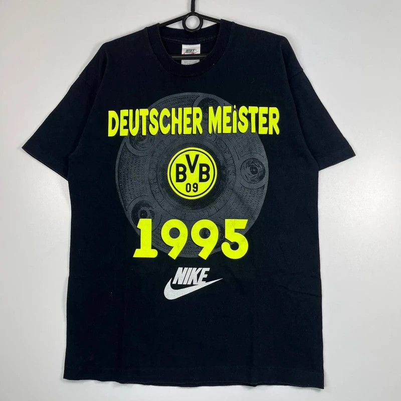 Nike Borussia Dortmund Nike 1995 Home Away Jersey Shirt Size M Size US M / EU 48-50 / 2 - 1 Thumbnail