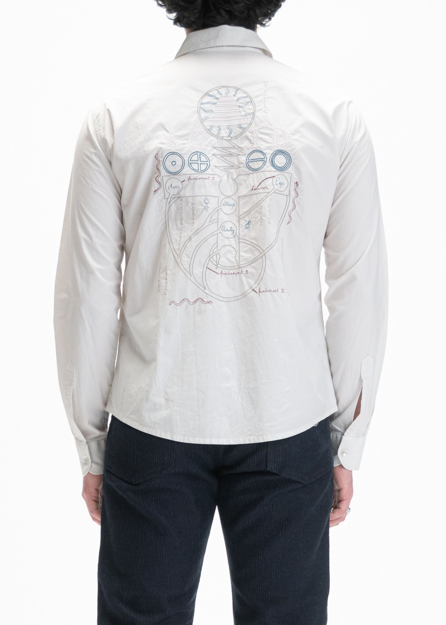 Raf Simons SS04 Embroidered Shirt Size US L / EU 52-54 / 3 - 1 Thumbnail