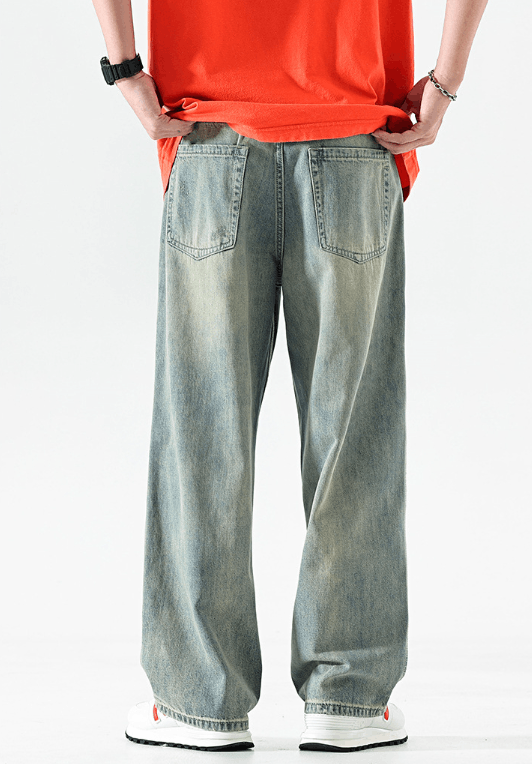 Japanese Brand American retro trend washed distressed street ripped jeans Size US 32 / EU 48 - 5 Thumbnail
