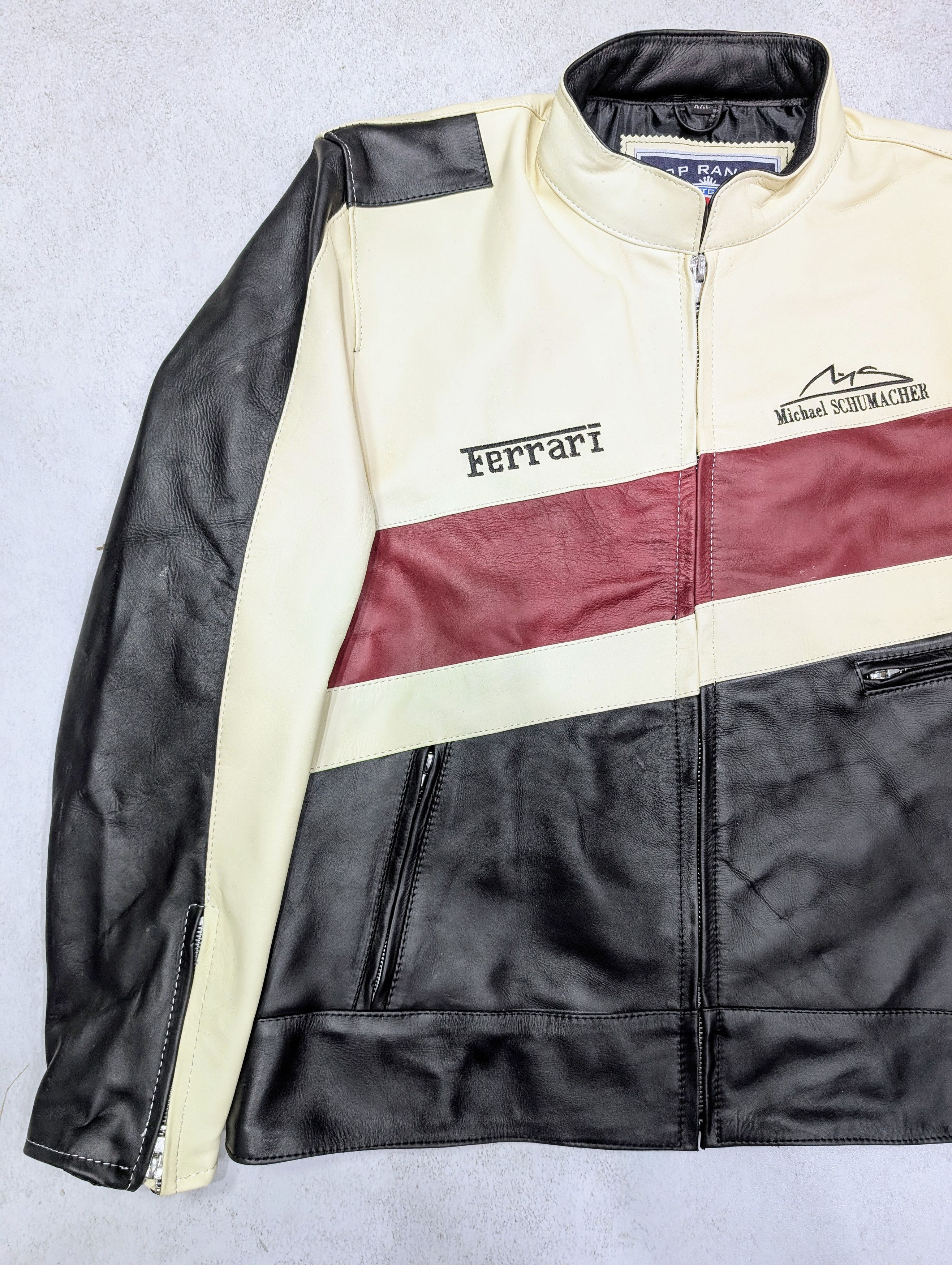 Formula 1 🔥 Ferrari 💥 Formula 1 World Championship Leather Jacket F1 Size US XL / EU 56 / 4 - 2 Thumbnail