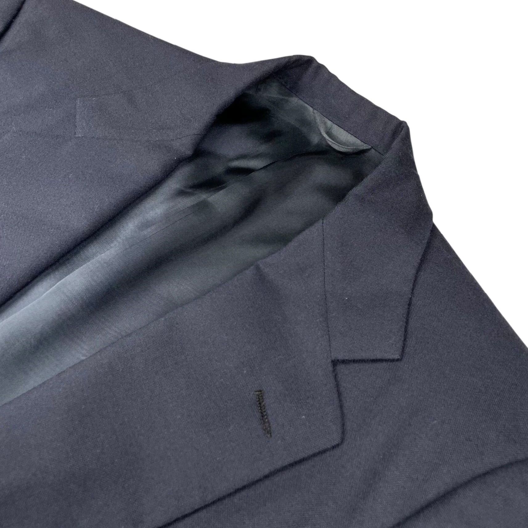 Polo Ralph Lauren VINTAGE Polo Ralph Lauren Blazer Men 43 Long Navy Blue 100% Wool 2-Button Three-Button Notch Lapel Three-Button Single-Breasted Jacket Coat/Blazer Size US XL / EU 56 / 4 - 2 Thumbnail
