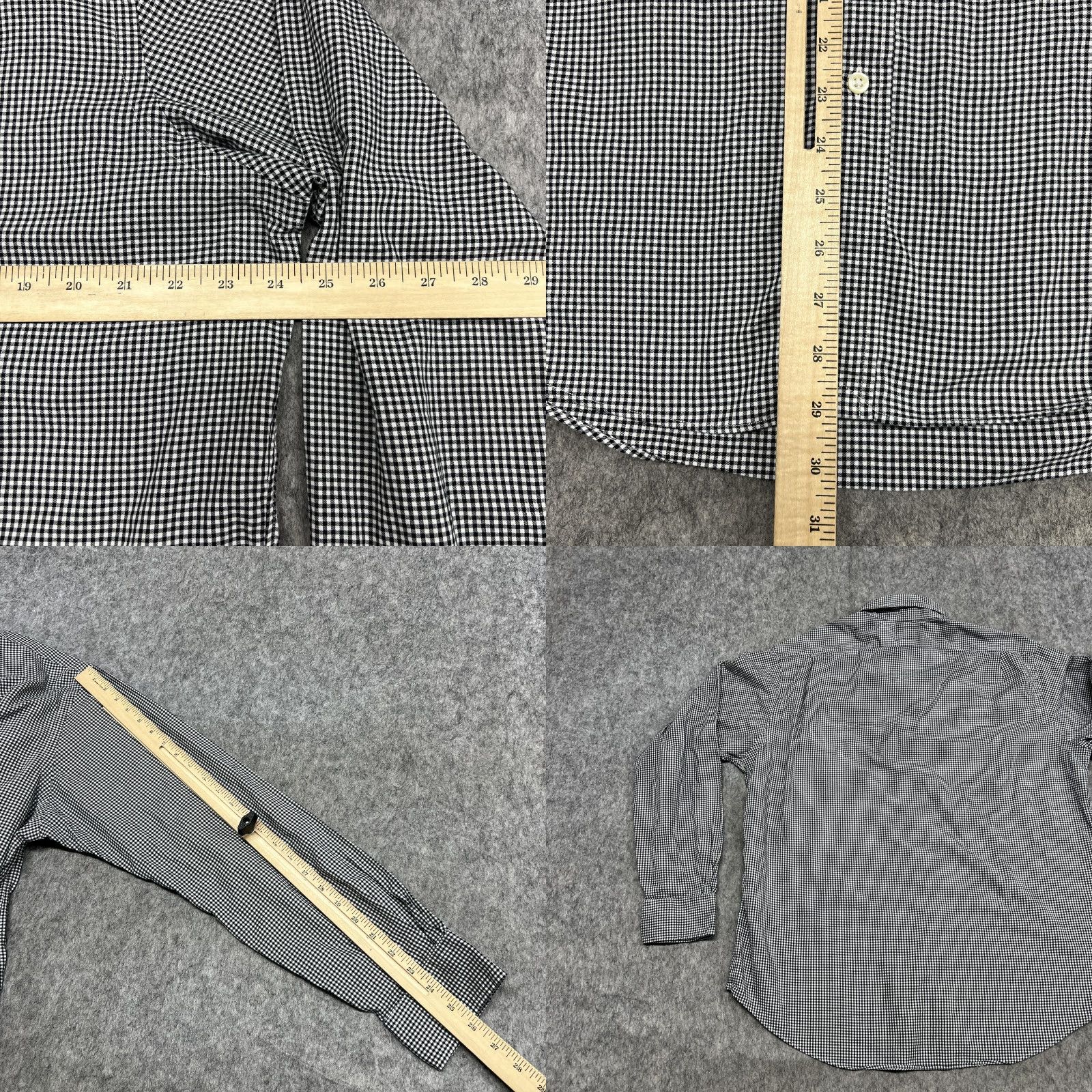Polo Ralph Lauren Polo Ralph Lauren Shirt Mens XL Black White Check Long Sleeve Button Preppy Pony Size US XL / EU 56 / 4 - 9 Thumbnail