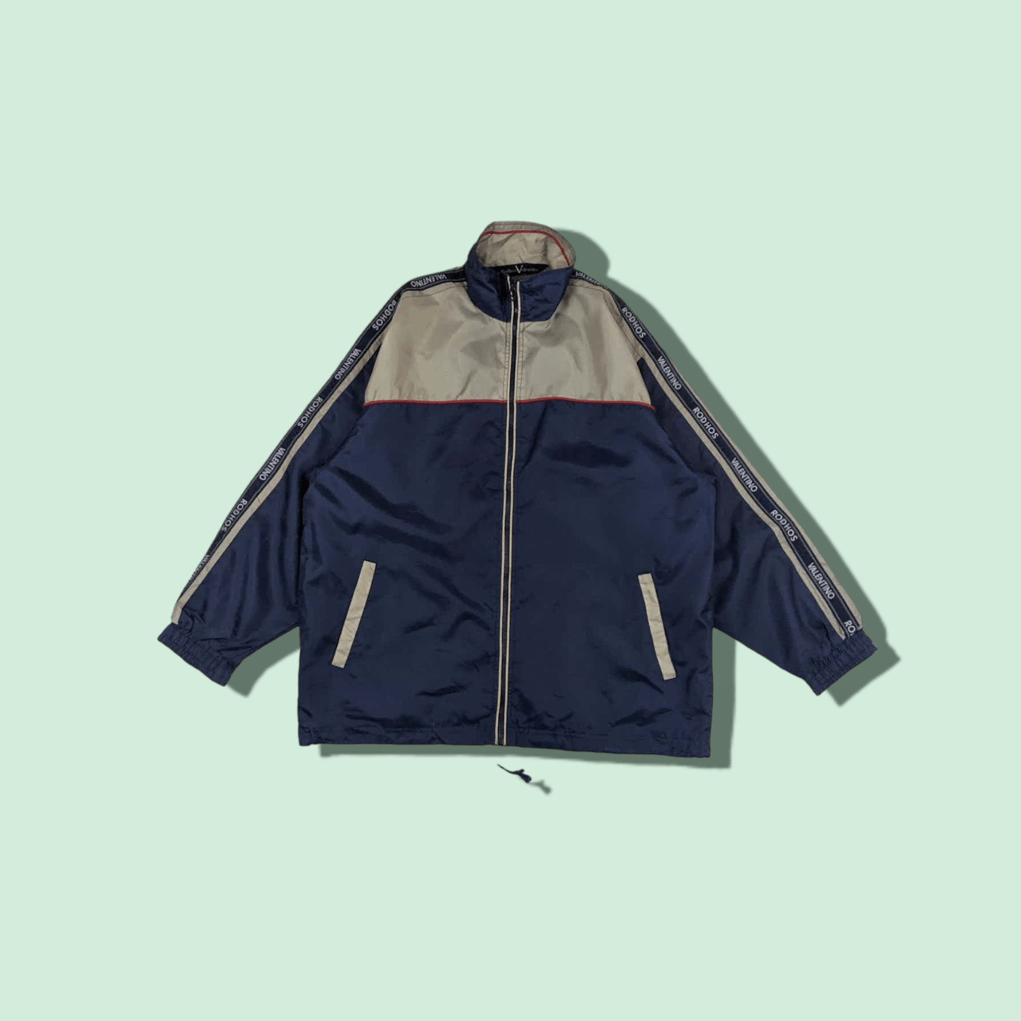 Valentino RODHOS VALENTINO Side Tape Windbreaker Jacket Size US M / EU 48-50 / 2 - 1 Thumbnail