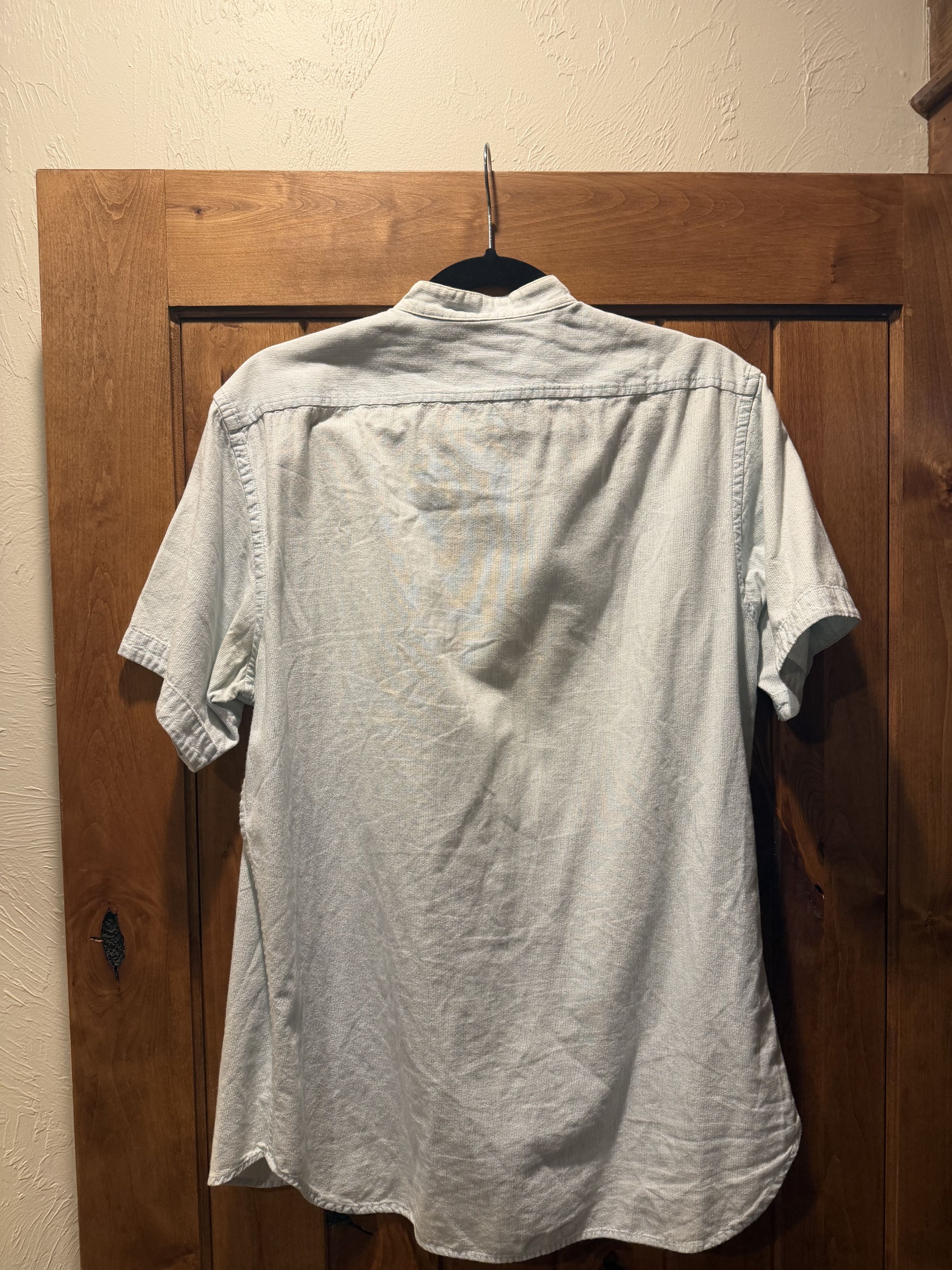 Taylor Stitch Taylor Stitch short sleeve collarless shirt 40 Size US L / EU 52-54 / 3 - 3 Thumbnail