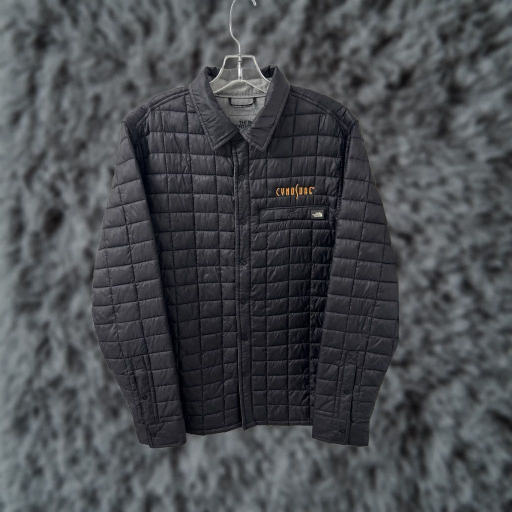 The North Face The North Face Thermoball Eco Puffer Shirt Jacket Mens Medium Black Snap L/S Size US M / EU 48-50 / 2 - 1 Thumbnail
