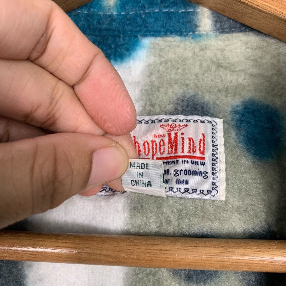 Flannel MACHOPE MIND Overprint Fleece Flannel #1600-C71 Size US M / EU 48-50 / 2 - 16 Thumbnail