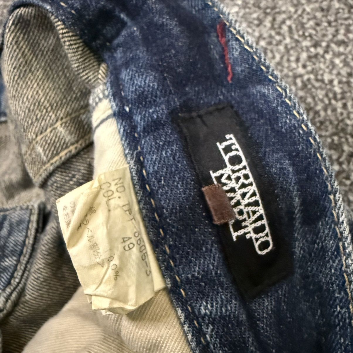 If Six Was Nine Flared 90s Rare Japanese Snake Tornado Mart Whisker Jeans Size US 32 / EU 48 - 16 Thumbnail