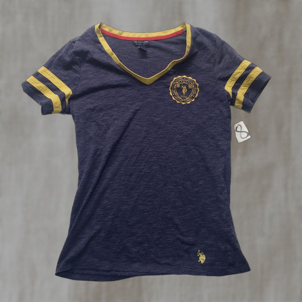 U.S. Polo Assn. VINTAGE U.S. Polo Assn. Shirt Adult Small Gray Short Sleeve Tee T-Shirt Womens Size S / US 4 / IT 40 - 1 Thumbnail