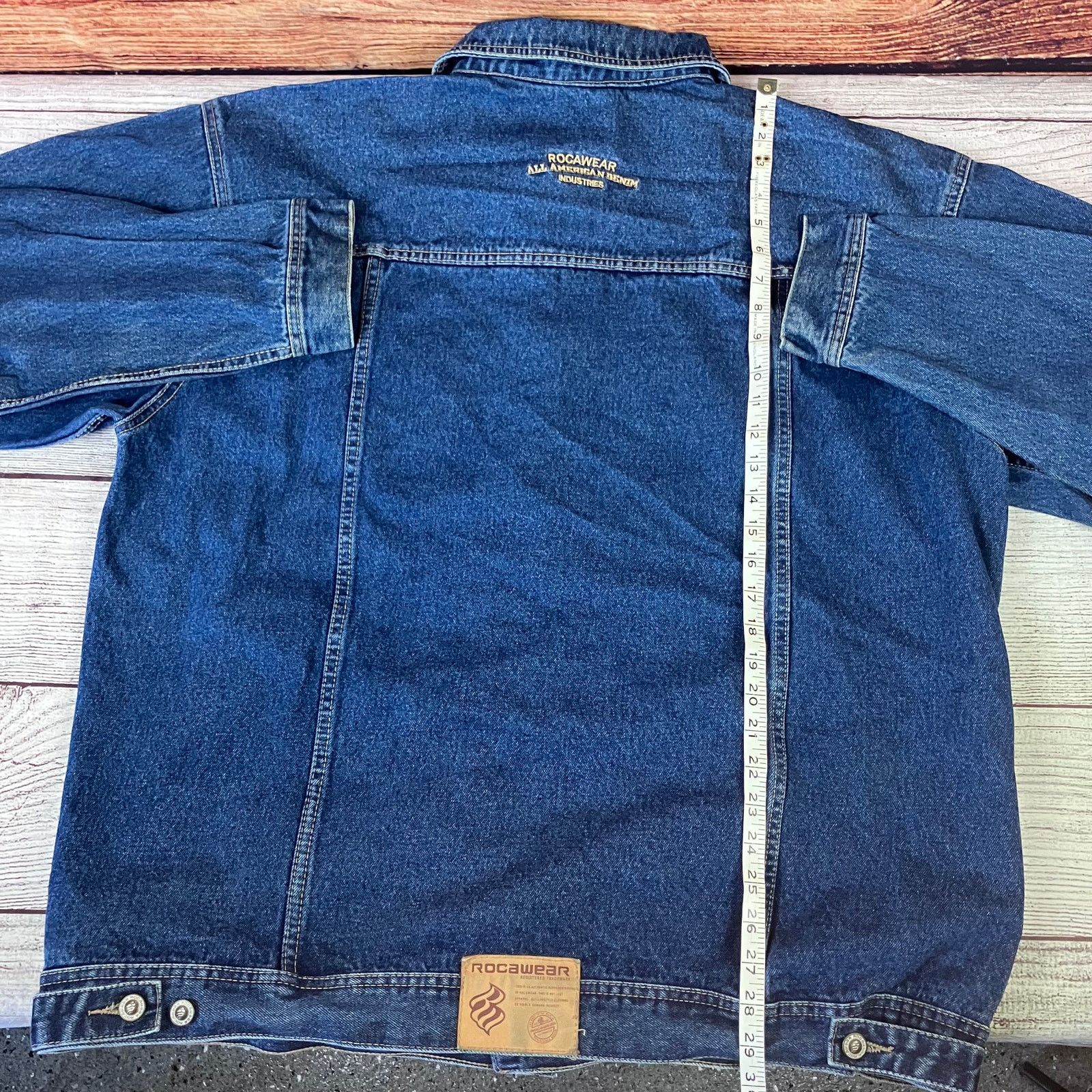 Rocawear × Vintage Vintage Y2k Rocawear Heavy Denim Jacket Size US XXL / EU 58 / 5 - 8 Thumbnail