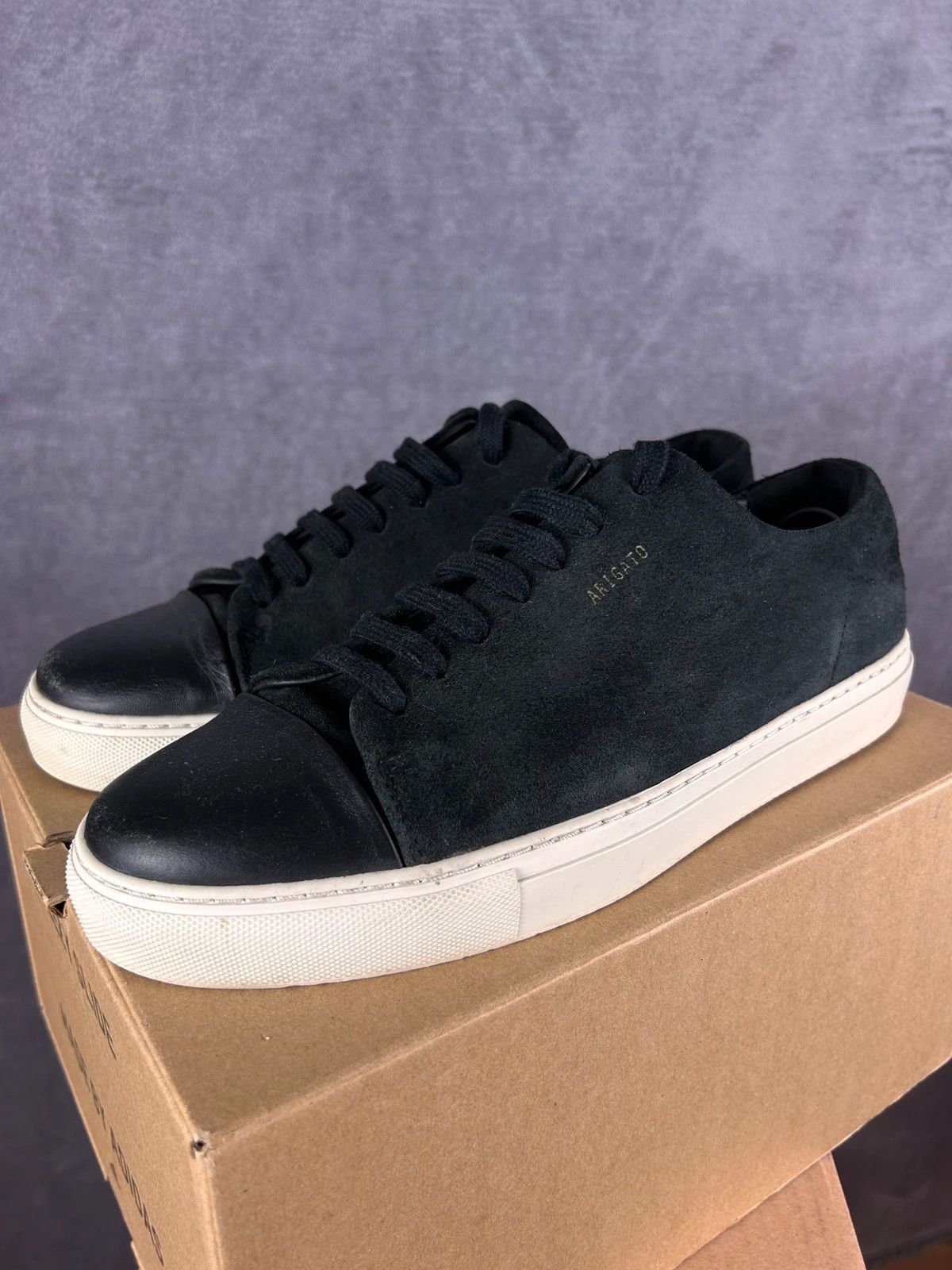 Axel Arigato Cap-Toe suede sneakers black classic