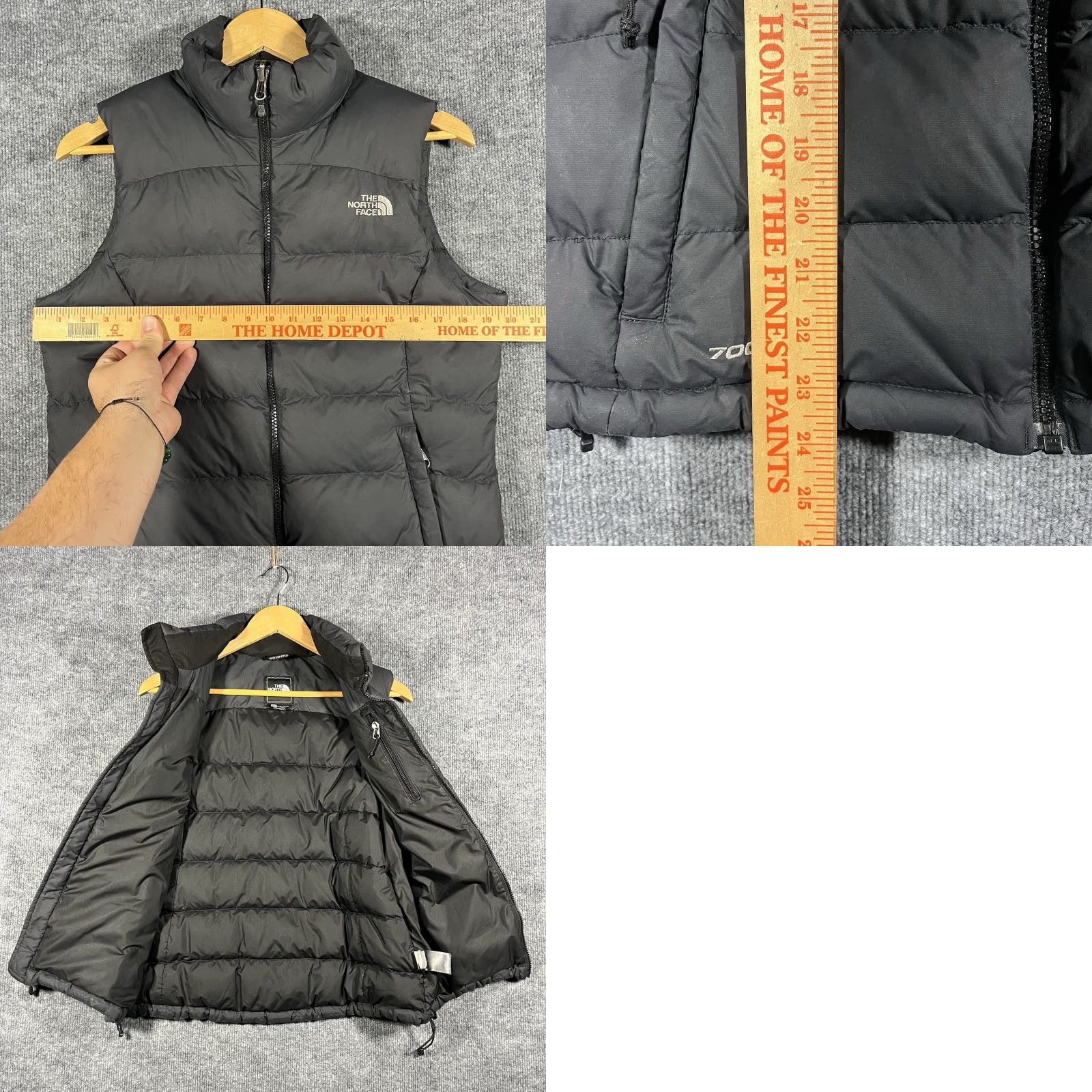 The North Face VINTAGE The North Face Vest Women's M Puffer 700 Down-Fill Black Zip Drawstring City Retro 90s Size M / US 6-8 / IT 42-44 - 8 Thumbnail