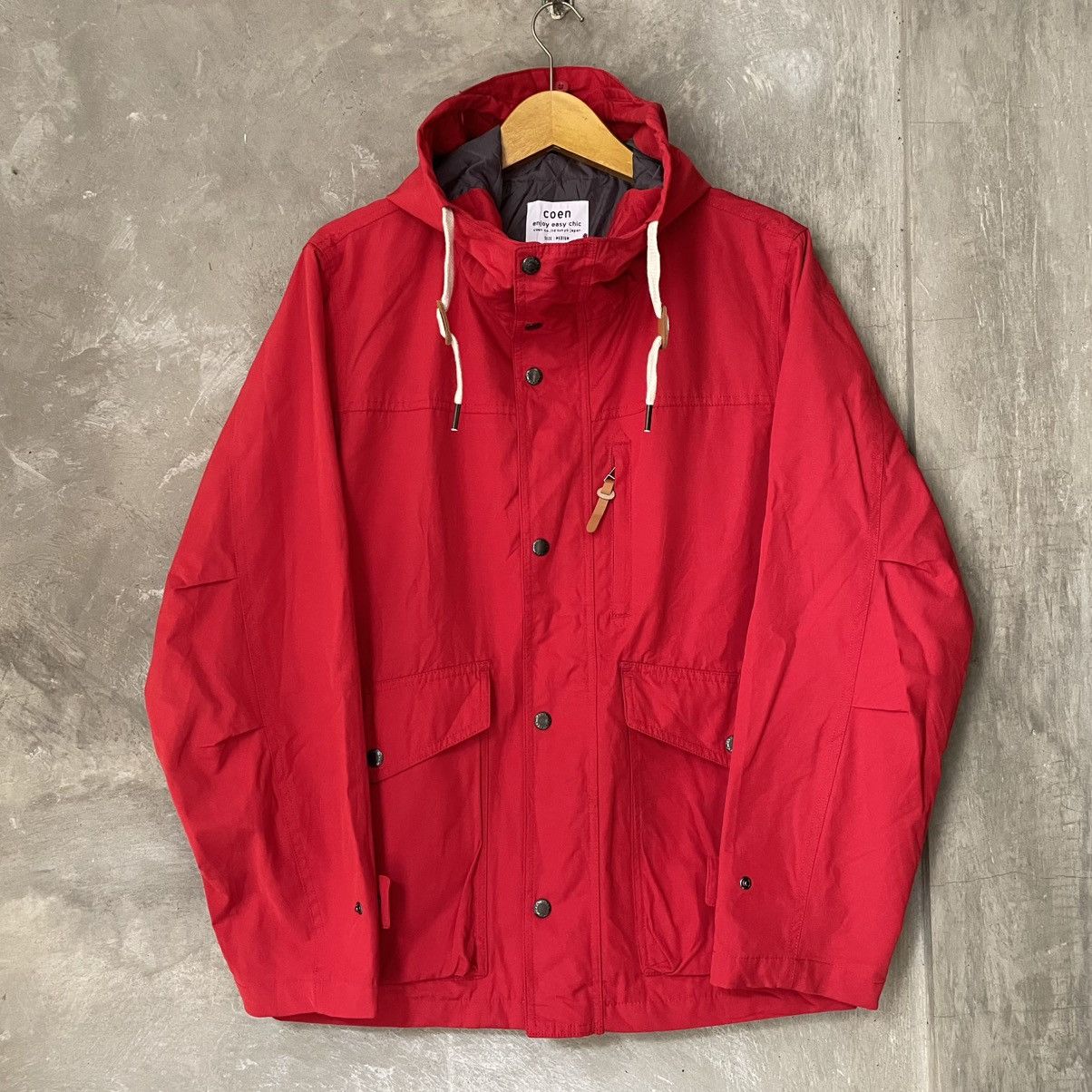Japanese Brand Coen Co Ltd Tokyo Red Mountain Parka Outdoor Coat Jacket Men Size US M / EU 48-50 / 2 - 1 Thumbnail