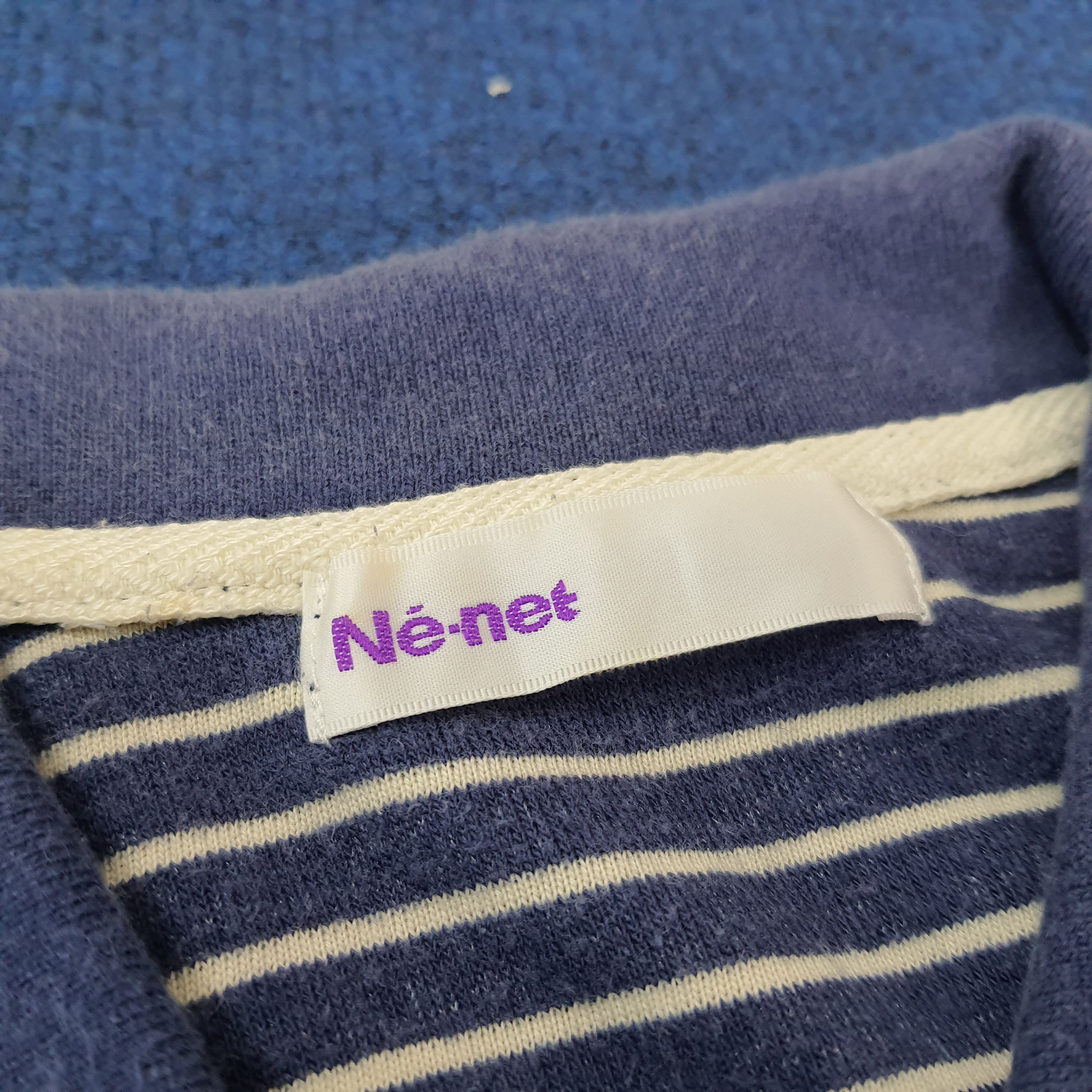 Japanese Brand × Ne-Net × Vintage Vintage Ne-Net by Issey Miyake Designer Striped Polo Shirt Size US M / EU 48-50 / 2 - 4 Thumbnail