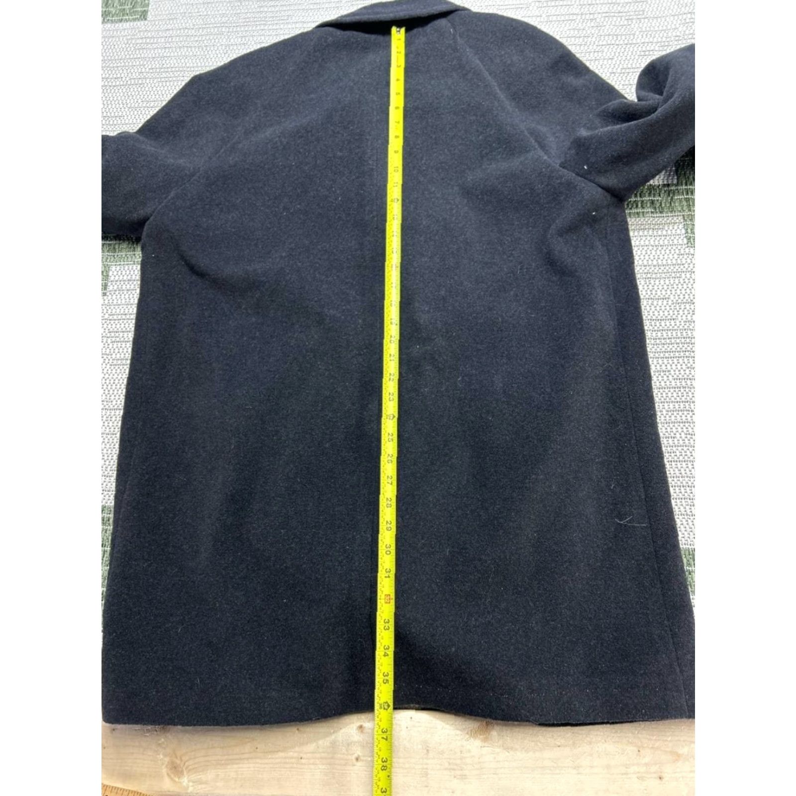 Ralph Lauren Ralph Lauren Coat Mens XL Black Wool Blend Tweed Overcoat Wool Lining Button Vintage: No Size US XL / EU 56 / 4 - 6 Thumbnail