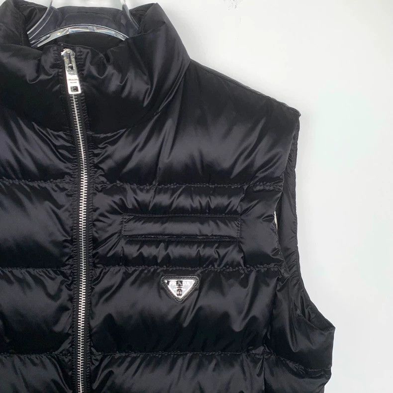 Prada Prada Logo triangle stand-up collar down jacket vest 2501- Size US S / EU 44-46 / 1 - 3 Thumbnail