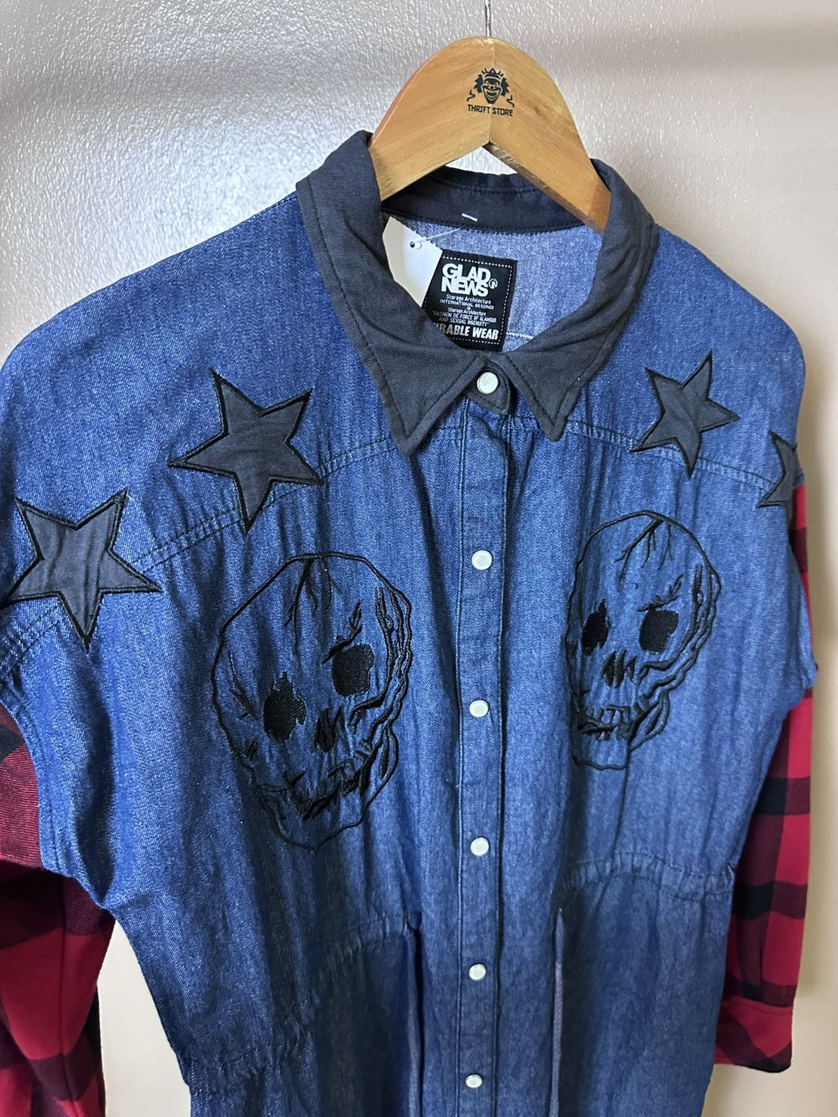 If Six Was Nine × Japanese Brand × Vintage Glad News Punk Dress Size ONE SIZE - 4 Thumbnail