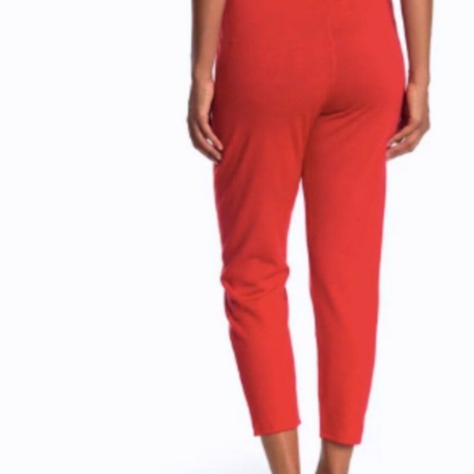 St. John St. John Collection Wool Blend Drawstring Pants Red M Size 30" / US 8 / IT 44 - 2 Thumbnail