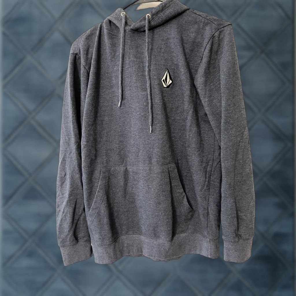 Volcom Volcom Fleece Pullover Hoodie Men’s S Heather Gray Logo Training Pullover Cotton Blend Gray Cross Training Hoodie Mens Size US S / EU 44-46 / 1 - 1 Thumbnail