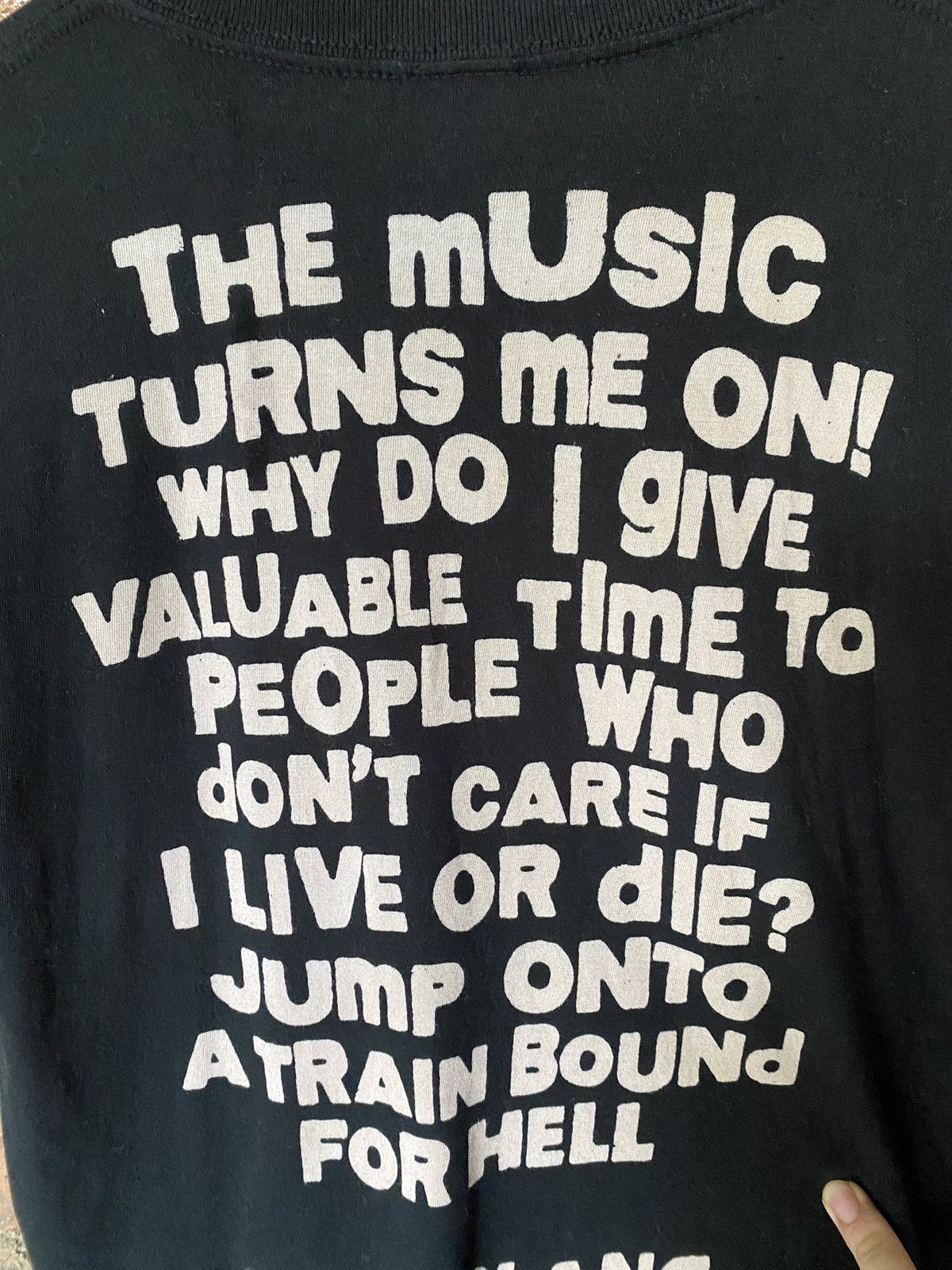 20471120 × Hysteric Glamour × Japanese Brand 1990s RNA Japan poem and fuck tee Size S / US 4 / IT 40 - 8 Thumbnail