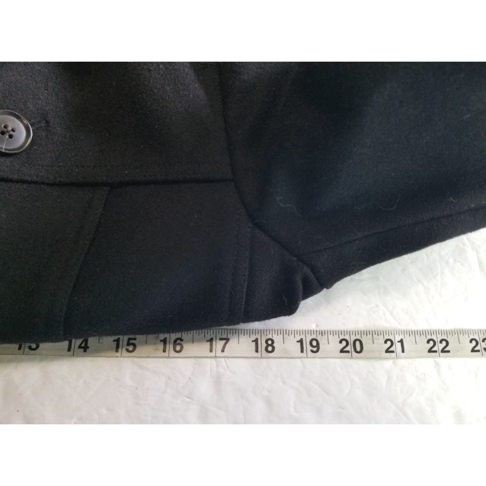 Banana Republic Banana Republic Coat BelTED Belted Wool Blend Black Women's Size Small Pea Coat Fall Winter Spring Wool Blend Regular Size S Belted Womens Size S / US 4 / IT 40 - 4 Thumbnail