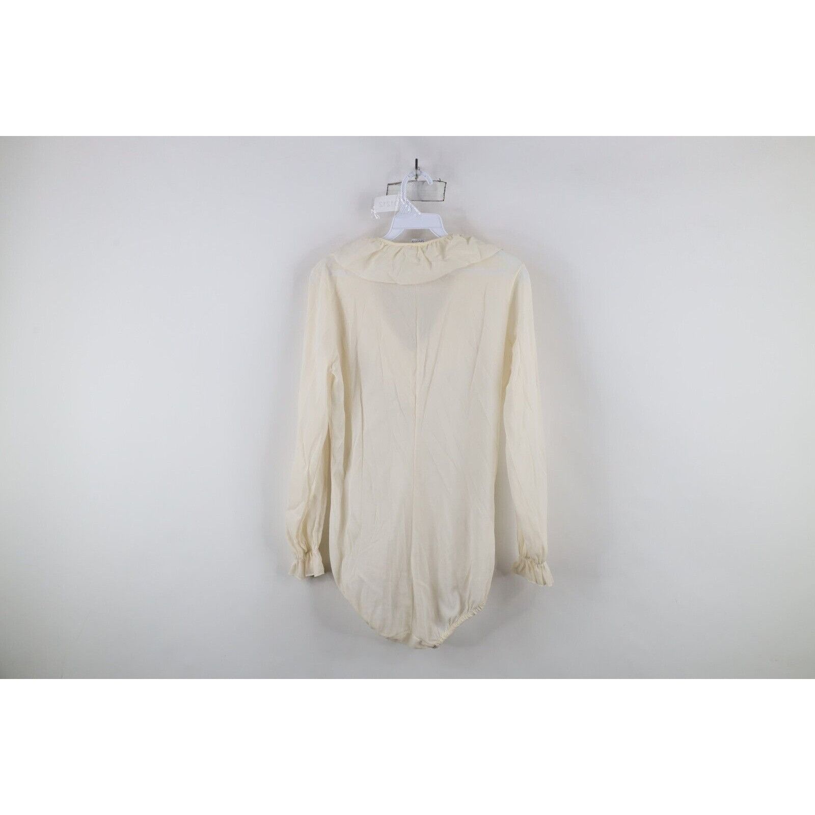 Vintage Vintage 60s 70s Sheer Snap Crotch Ruffled Romper Suit Size XL / US 12-14 / IT 48-50 - 10 Thumbnail