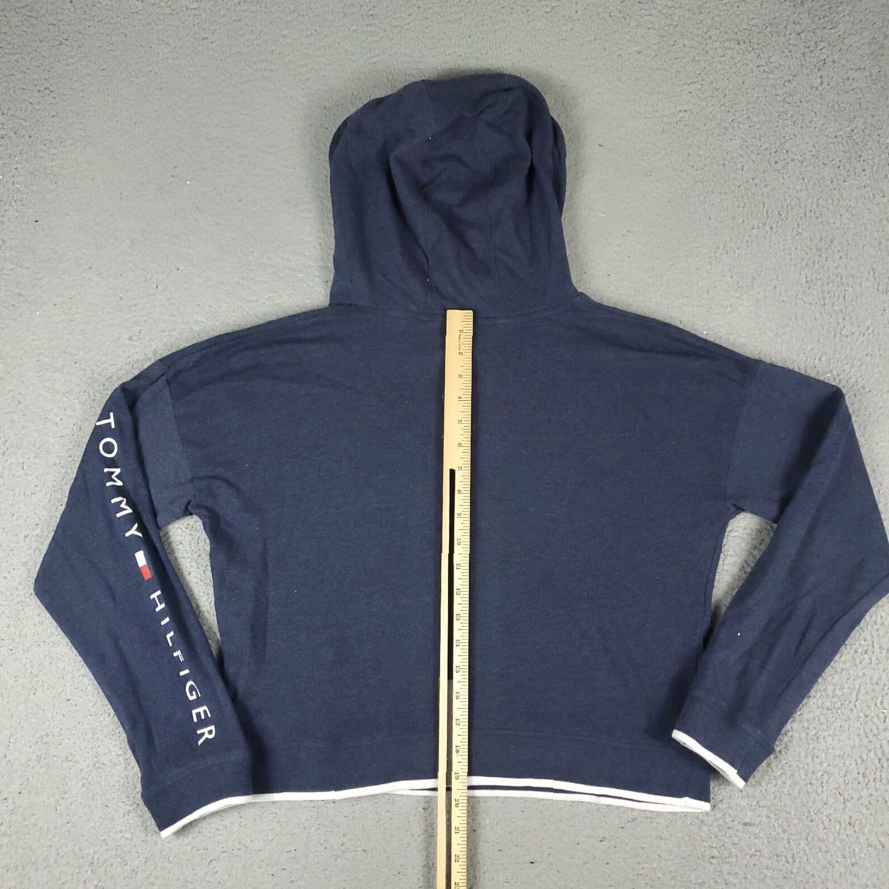Tommy Hilfiger Tommy Hilfiger Hoodie Womens Large Blue Pullover Sweatshirt Size L / US 10 / IT 46 - 5 Thumbnail