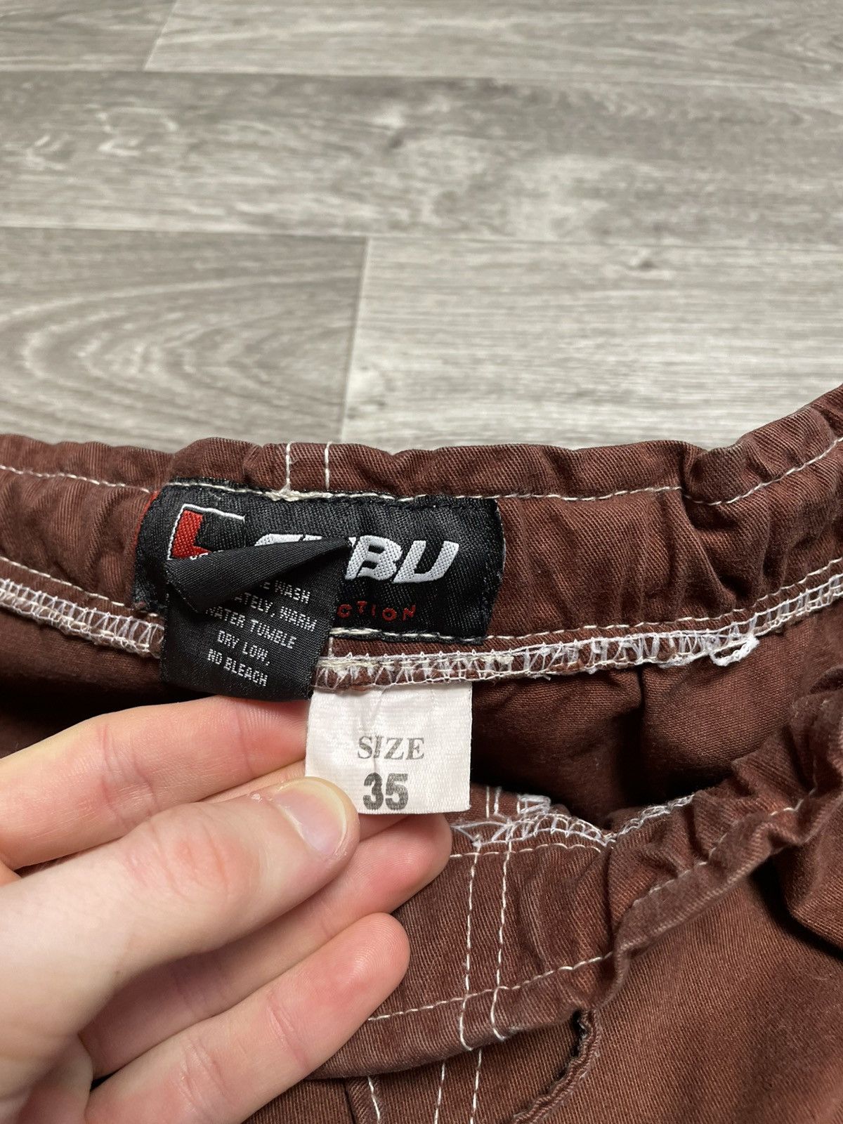 Fubu Vintage FUBU Brown Carpenter Pants Rap 90s Size US 35 - 14 Thumbnail