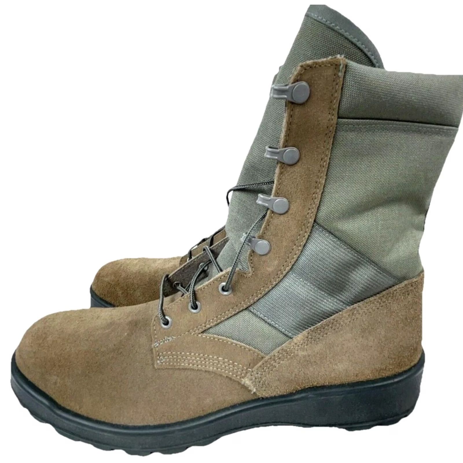 Vibram VINTAGE Army Military Sage Green Combat Boots Mens Size 15.5 R Vibram UFCW USA Boots Size US 15 / EU 48 - 3 Thumbnail