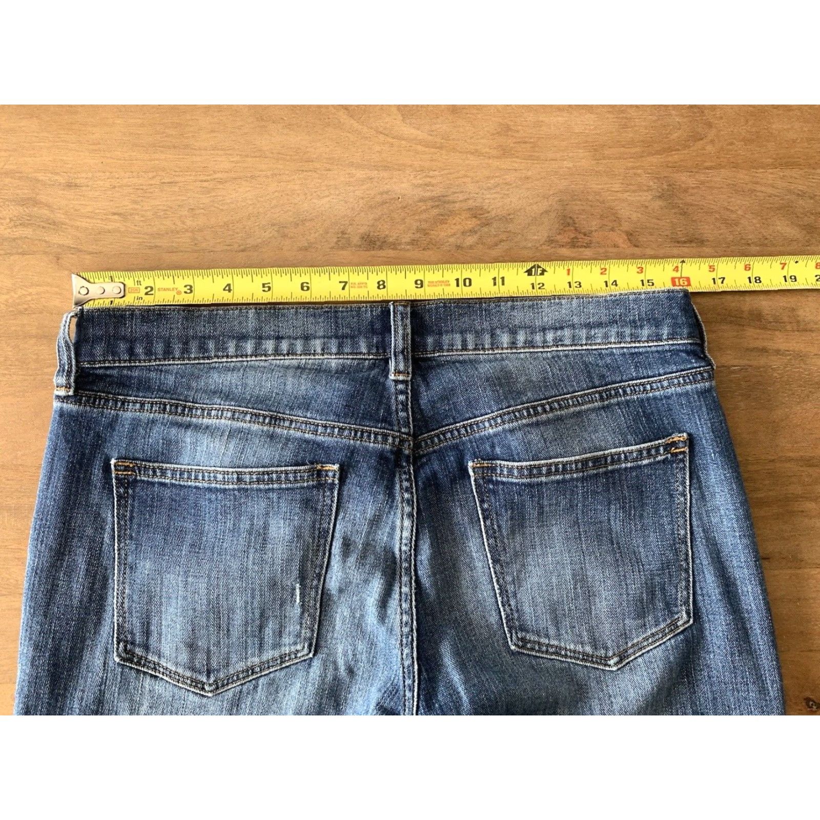 J.Crew J. Crew Jeans Slim Straight Womens 28 Regular 32x29 Medium Wash Denim Pocket Zipper Button Rise Mid 8.5-10.5in Vintage No Size 28" / US 6 / IT 42 - 5 Thumbnail