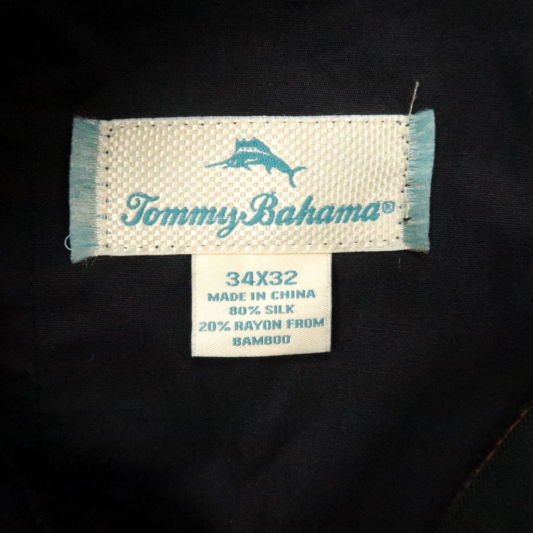Tommy Bahama Tommy Bahama Pants Mens 34x32 Green Silk Bamboo Double Pleat Trouser Size US 34 / EU 50 - 6 Thumbnail