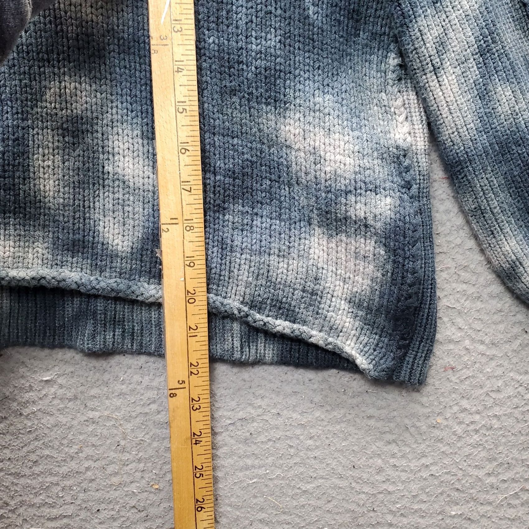 Vintage Havana Vintage Havana Womens Small Multi Tie Dye Crop Sweater V Neck Knit Pullover Raglan Long Sleeve Casual Fall Winter Hoodie? Size S / US 4 / IT 40 - 3 Thumbnail