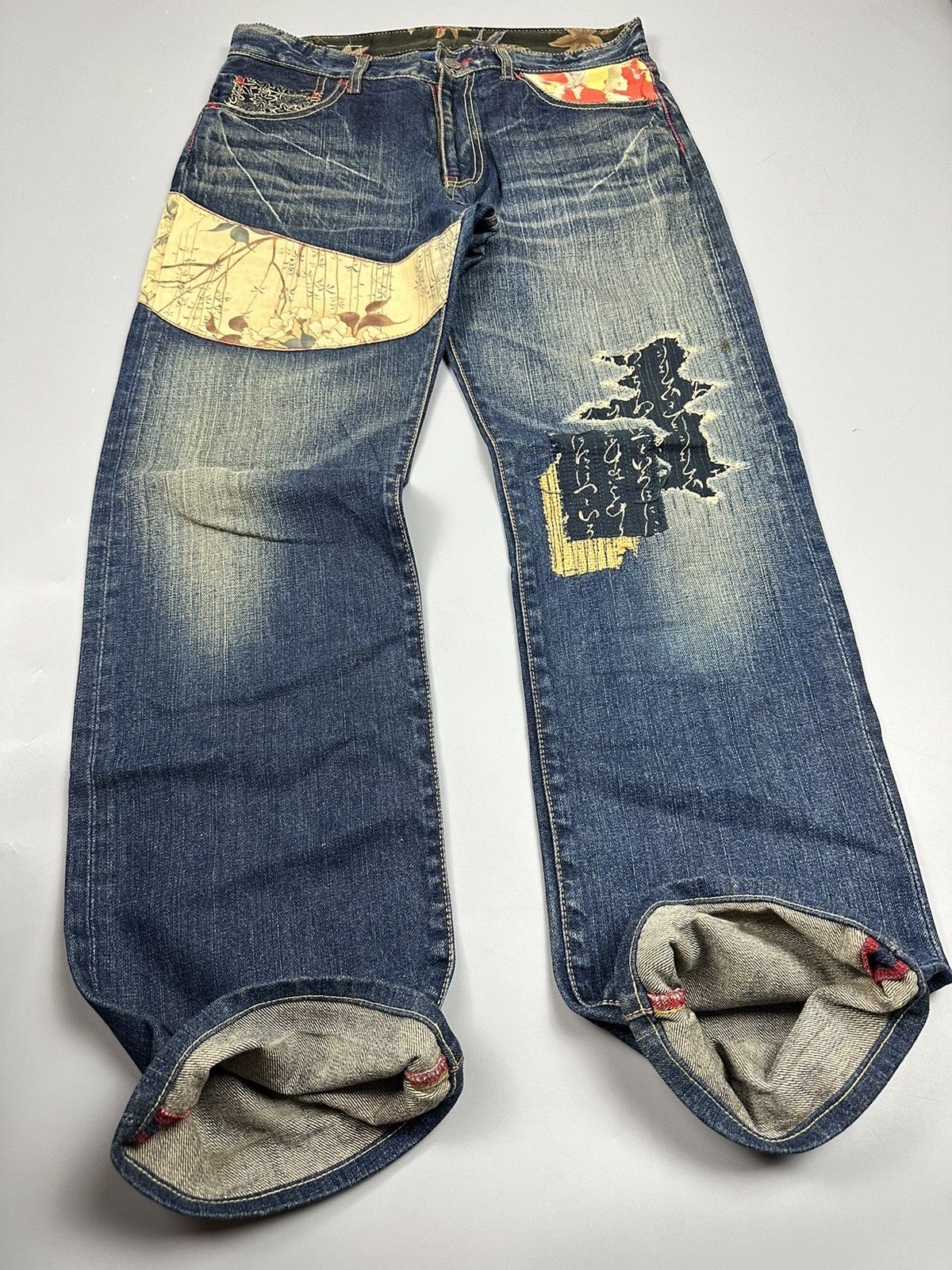 Eternal Vintage Eternal Sashiko Boro Japanese Arts Denim Size US 33 - 7 Thumbnail