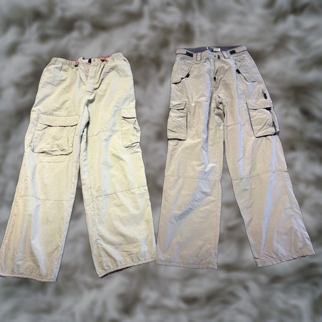 American Eagle Outfitters American Eagle Outfitters Mens Pants 33 Tan Hiking Cotton Nylon Blend 33X32 Lot OF 2 Size US 33 - 1 Thumbnail