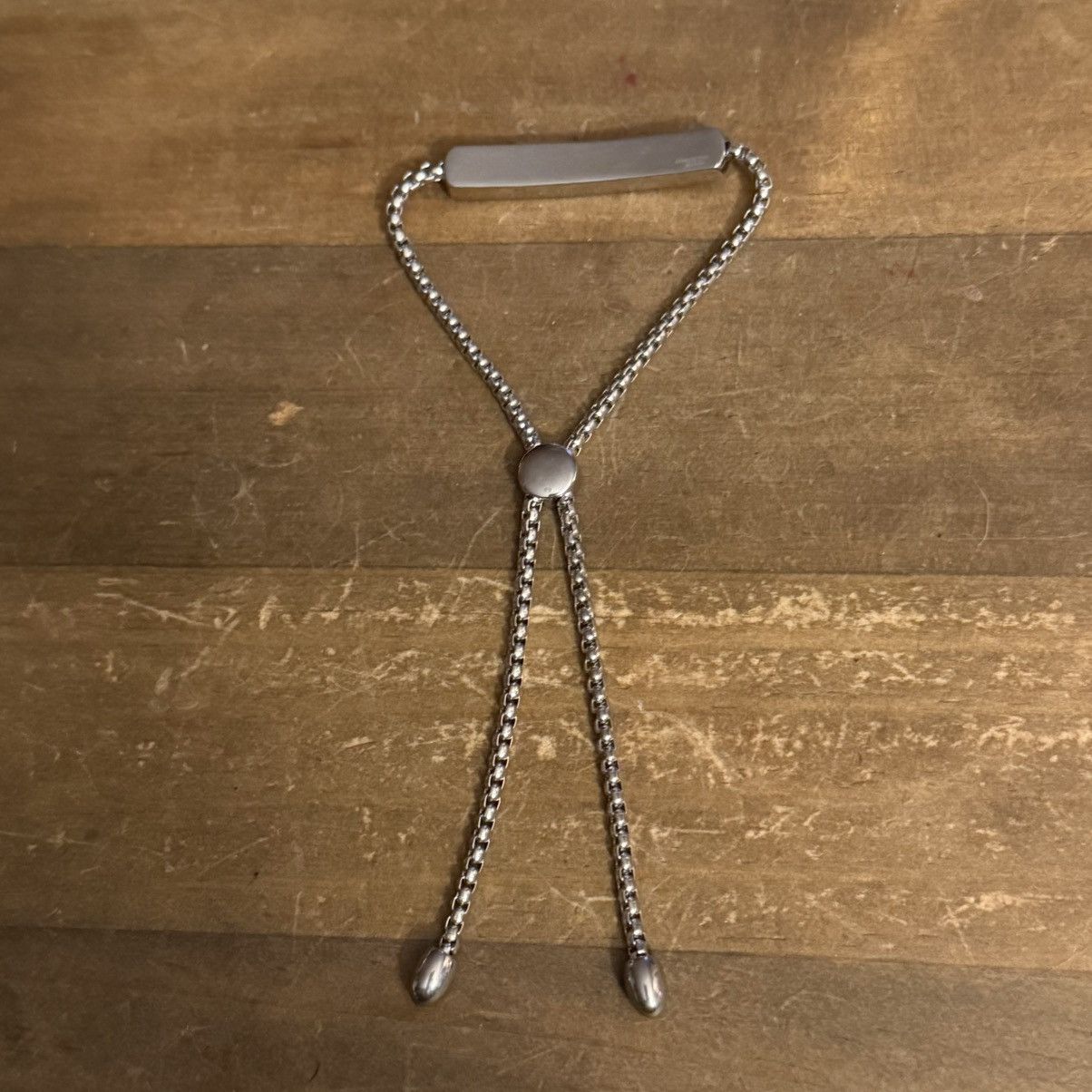 Other Stainless Steel pave bar bolo bracelet Size ONE SIZE - 4 Thumbnail