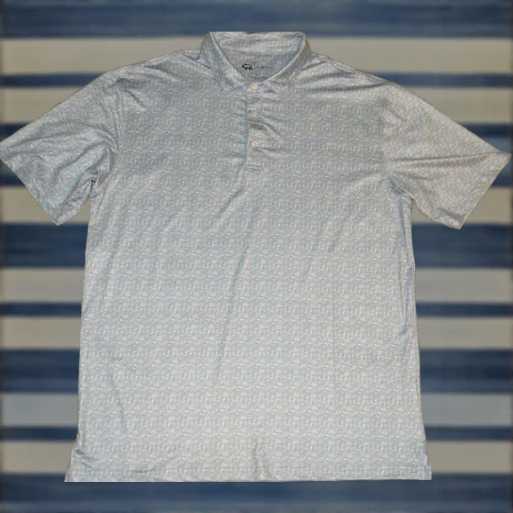 Vintage ONWARD RESERVE Performance Blue Moscow Mule Cocktail Polo Shirt XL Mens Size US XL / EU 56 / 4 - 1 Thumbnail
