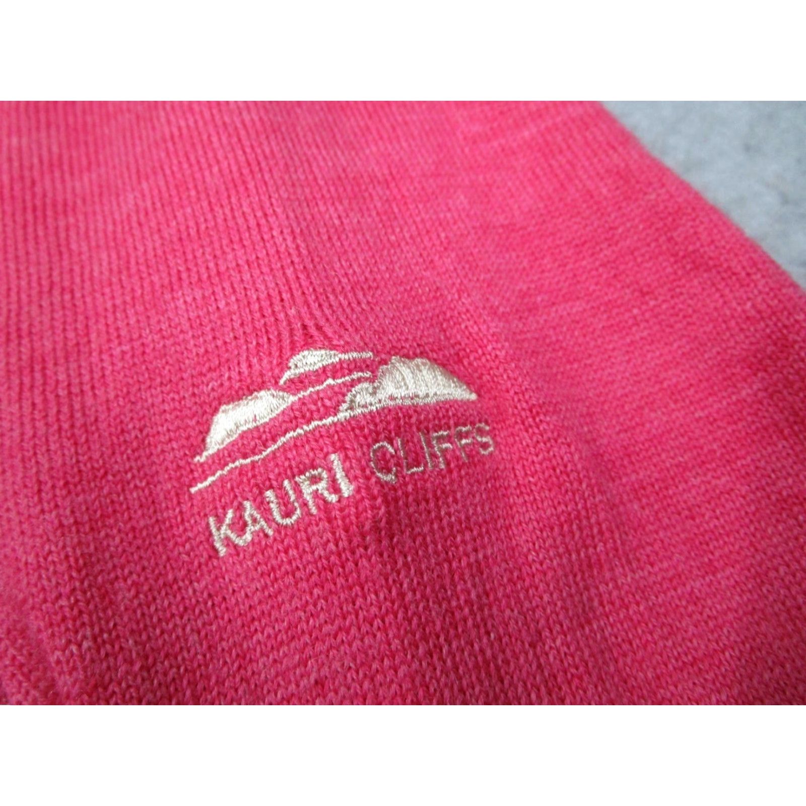 Peter Millar PETER MILLAR Women's Sweater Medium Pink Merino Wool V-Neck Pullover Kauri Cliffs Casual Classic Size M / US 6-8 / IT 42-44 - 3 Thumbnail