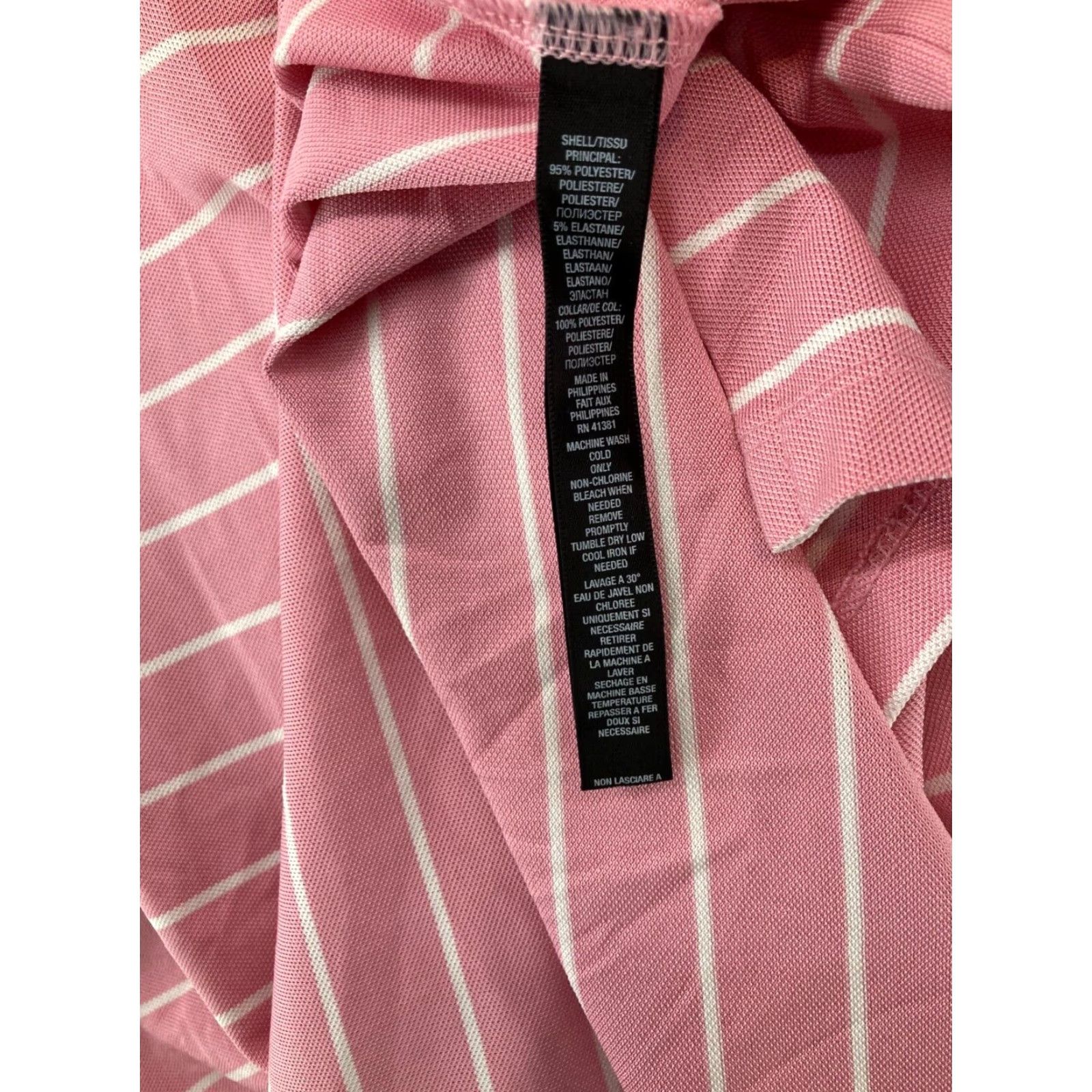 RLX Ralph Lauren VINTAGE RLX Ralph Lauren Polo Mens XL Pink Stripes Golf Size US XL / EU 56 / 4 - 6 Thumbnail