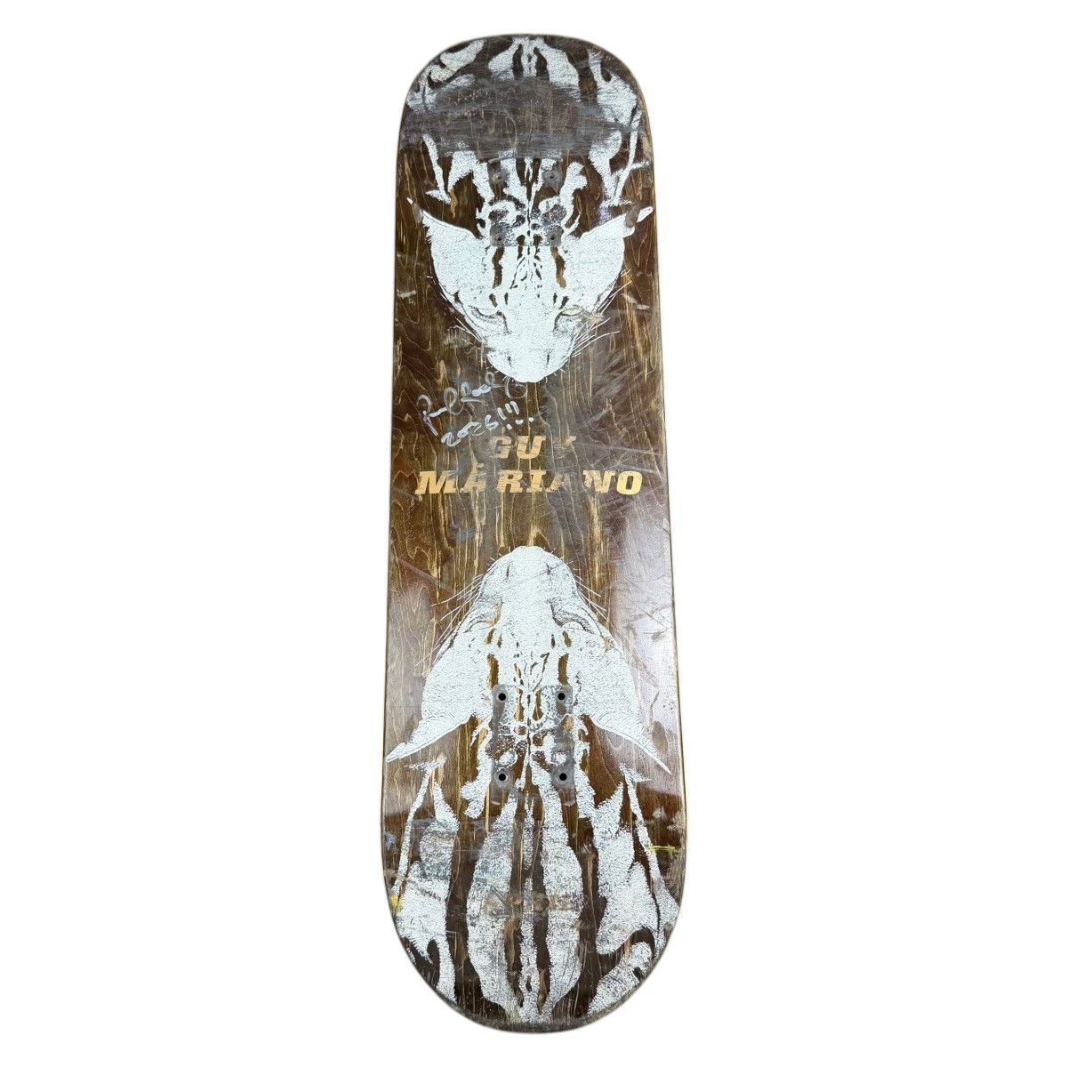 April Skateboards SIGNED April Mariano Cheetah Paul Rodriguez Skateboard Deck Size ONE SIZE - 1 Thumbnail