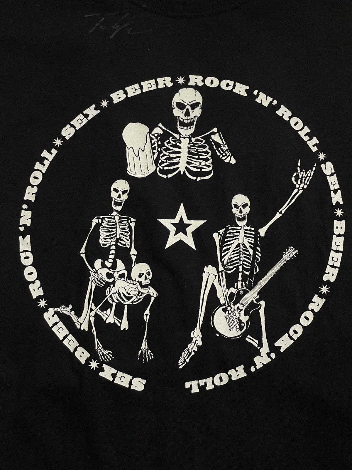 Vintage Vintage Y2K “SEX” “BEER” “Rock N Roll” T-Shirt Black RARE Size XL / US 12-14 / IT 48-50 - 3 Thumbnail