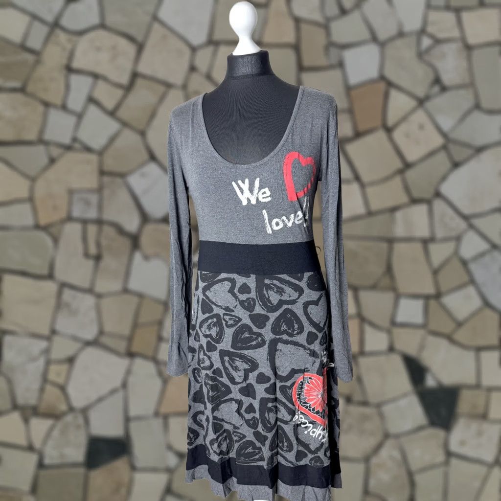Desigual Desigual Dress Grey A-Line Womens L Knee Length Desigual Dress Grey A-Line Womens L Knee Length Size L / US 10 / IT 46 - 1 Thumbnail