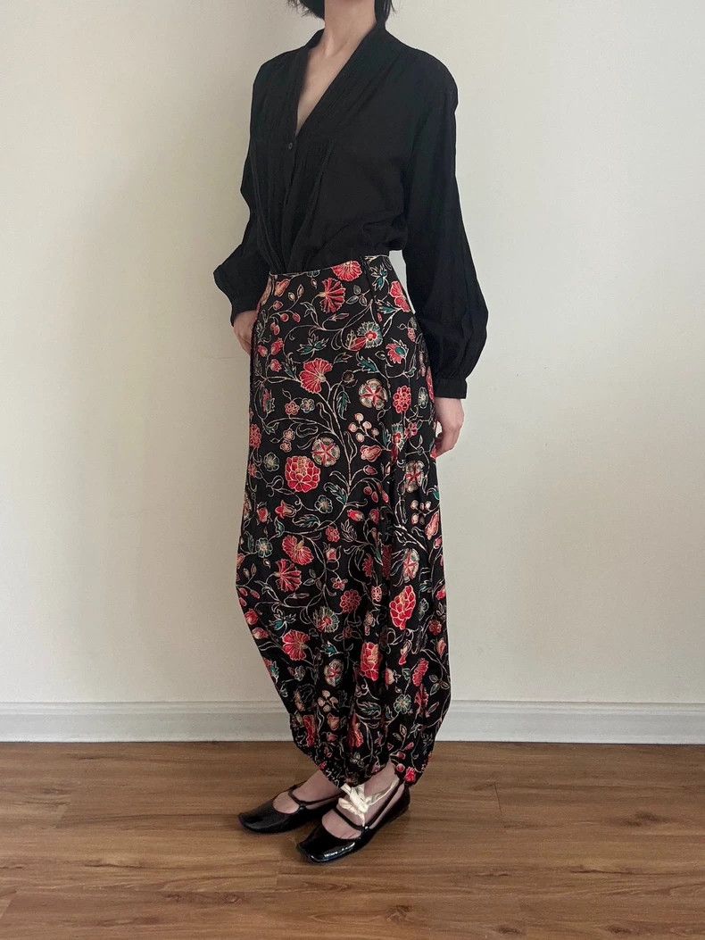 Yohji Yamamoto Yohji Yamamoto size 3 Gilded printed dress 2506-Nextarrow Size 26" / US 2 / IT 38 - 2 Thumbnail